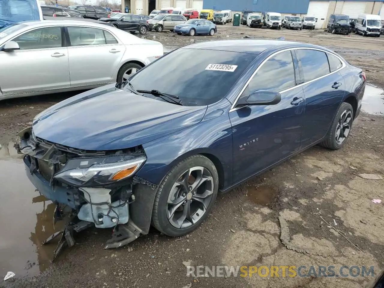 1 Photograph of a damaged car 1G1ZD5ST7NF183720 CHEVROLET MALIBU 2022
