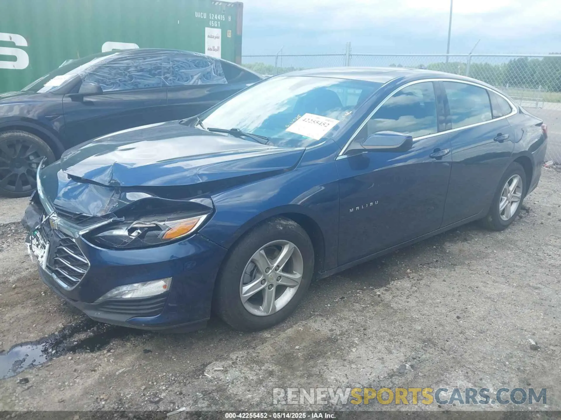 2 Photograph of a damaged car 1G1ZD5ST7NF184964 CHEVROLET MALIBU 2022