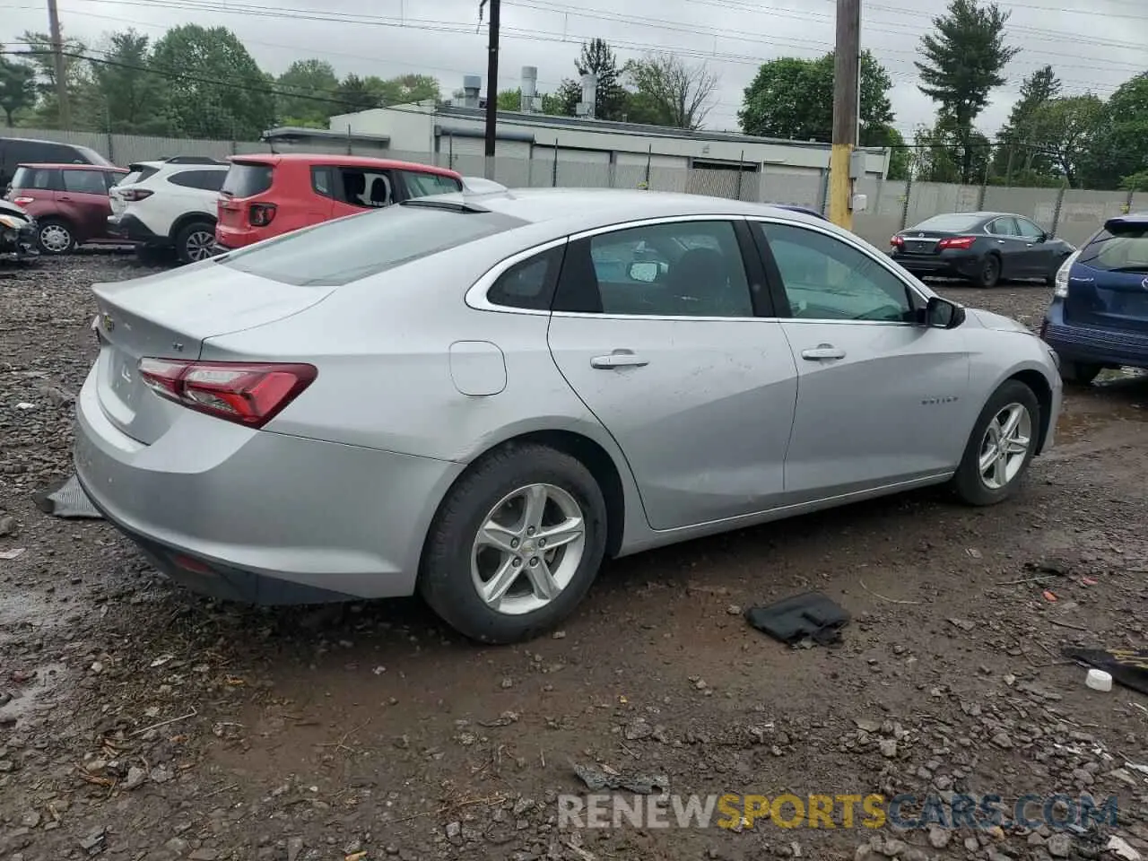 3 Photograph of a damaged car 1G1ZD5ST8NF156817 CHEVROLET MALIBU 2022