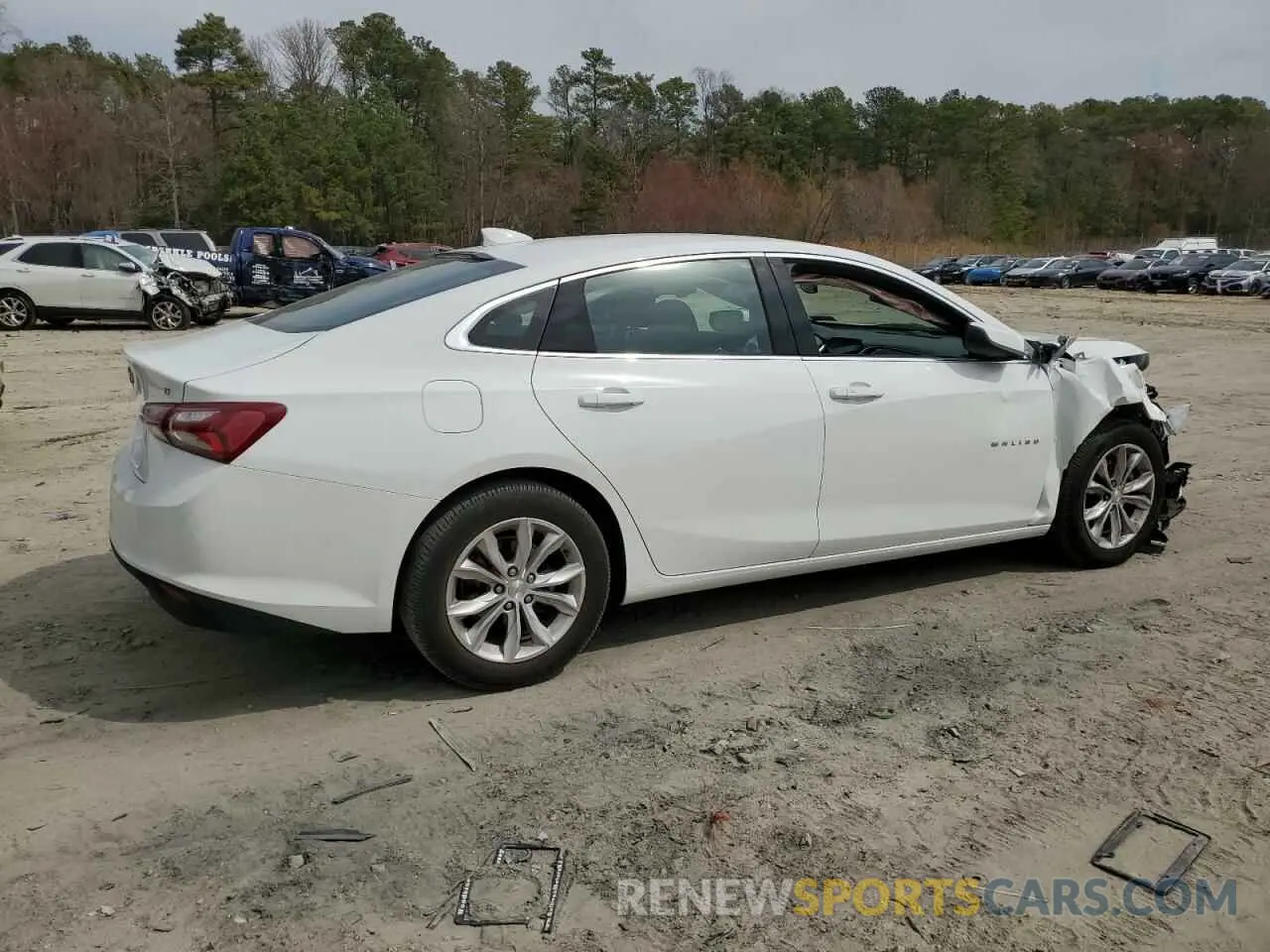 3 Photograph of a damaged car 1G1ZD5ST9NF169043 CHEVROLET MALIBU 2022
