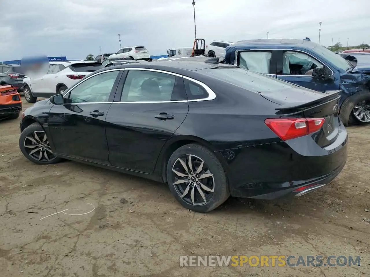 2 Photograph of a damaged car 1G1ZG5ST0NF105206 CHEVROLET MALIBU 2022