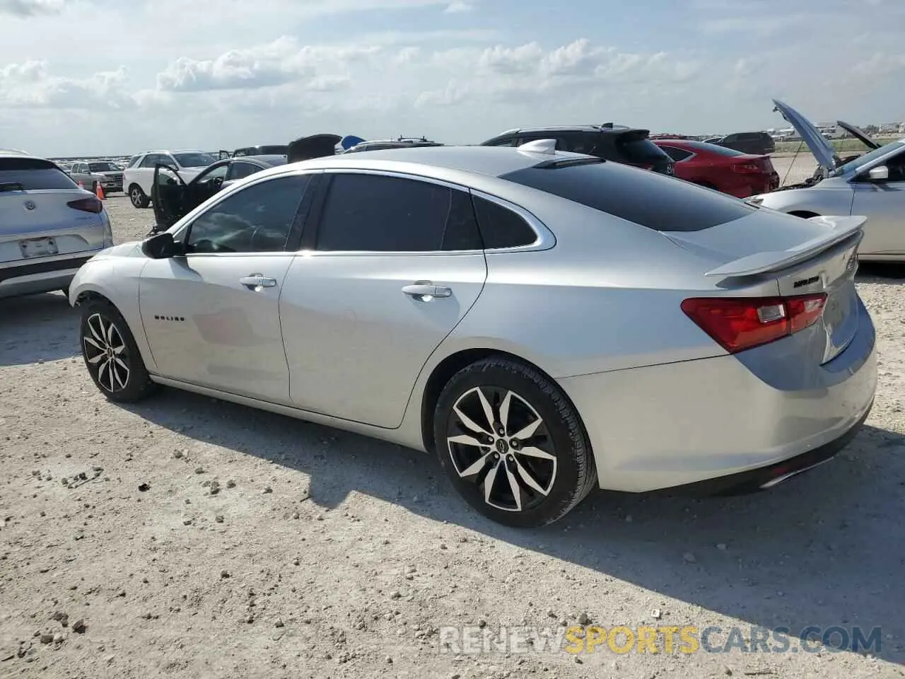 2 Photograph of a damaged car 1G1ZG5ST7NF115621 CHEVROLET MALIBU 2022