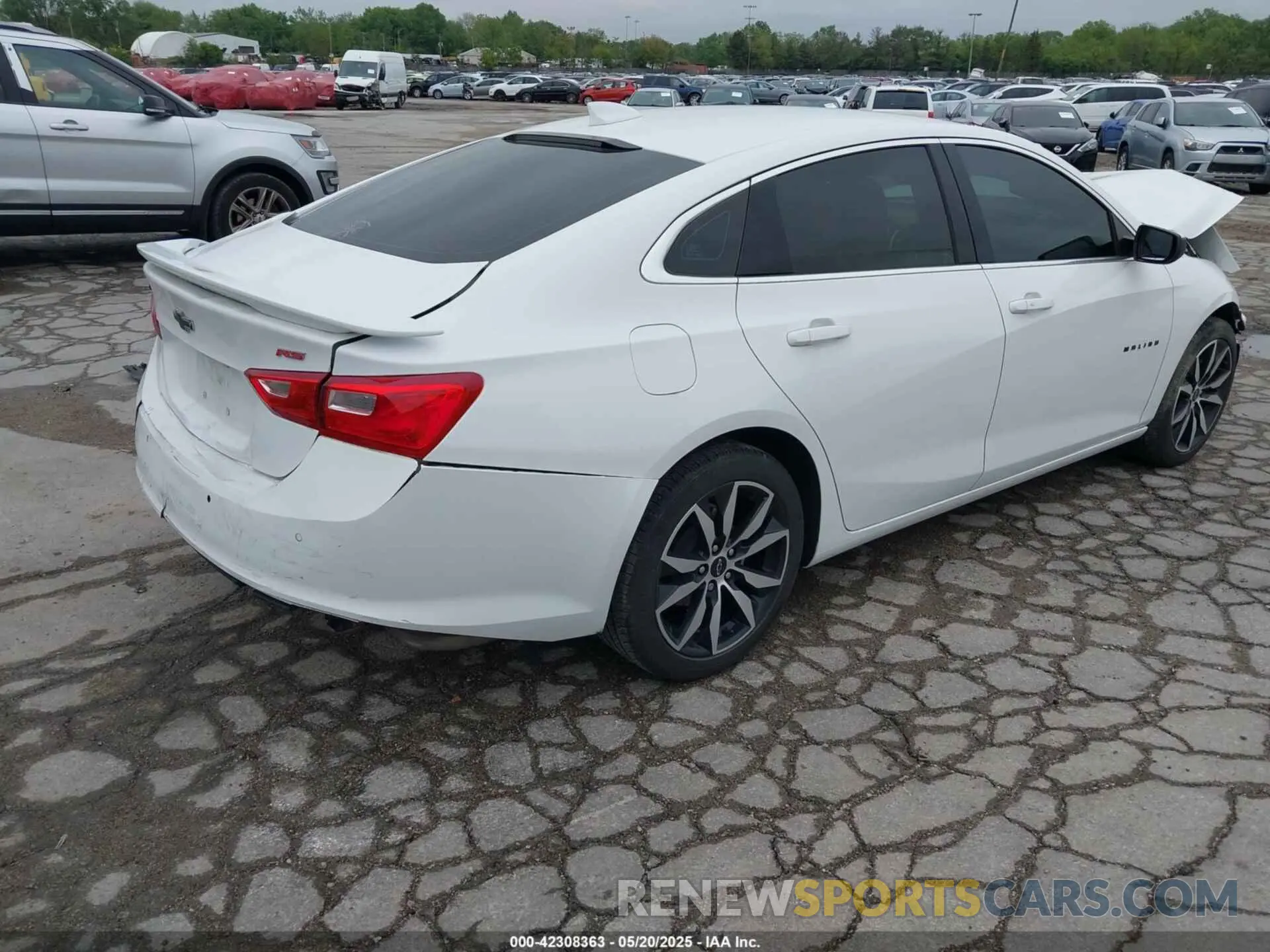 4 Фотография поврежденного автомобиля 1G1ZG5ST7NF168691 CHEVROLET MALIBU 2022