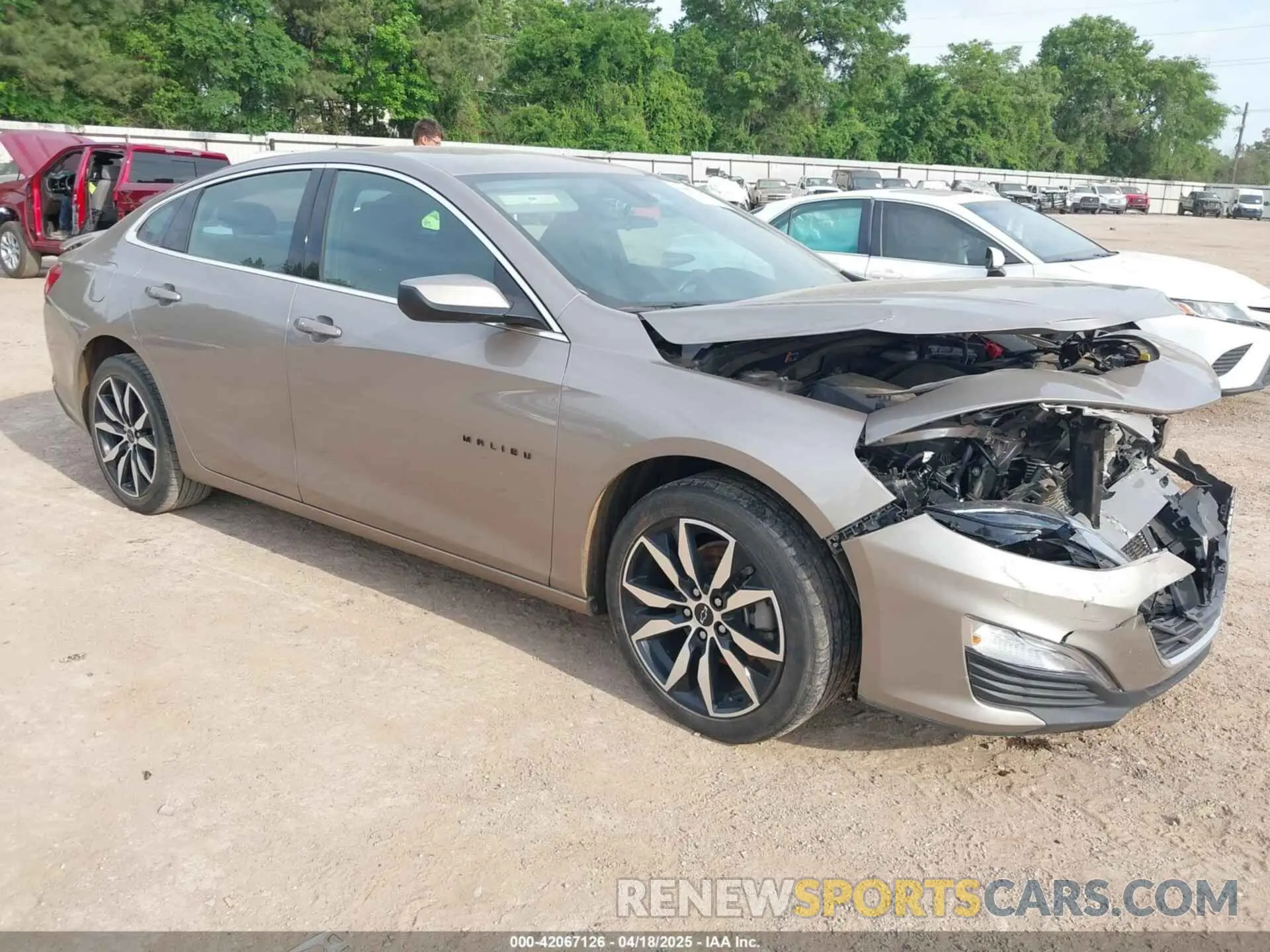 1 Photograph of a damaged car 1G1ZG5ST7NF197186 CHEVROLET MALIBU 2022