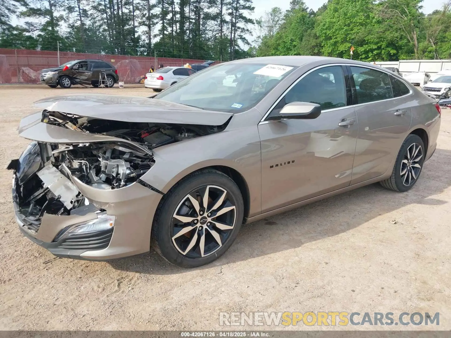 2 Photograph of a damaged car 1G1ZG5ST7NF197186 CHEVROLET MALIBU 2022