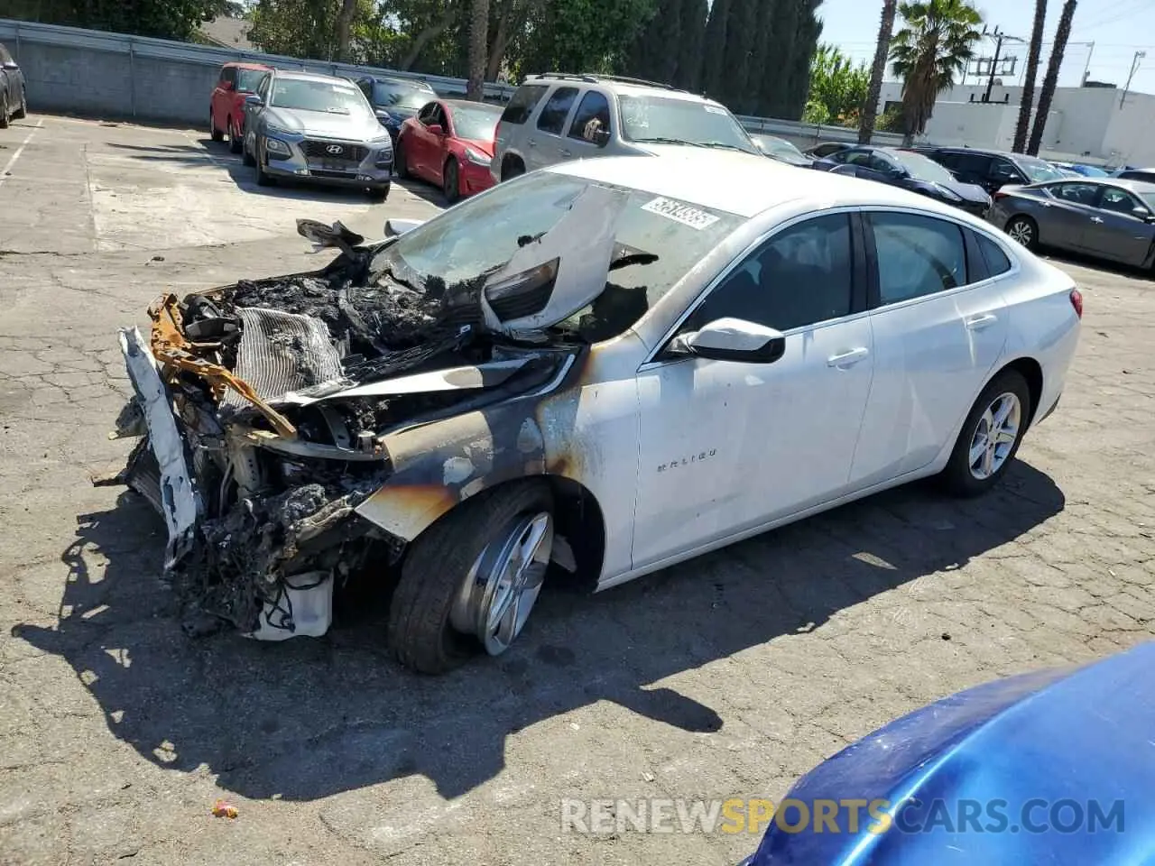 1 Photograph of a damaged car 1G1ZC5ST2PF184585 CHEVROLET MALIBU 2023