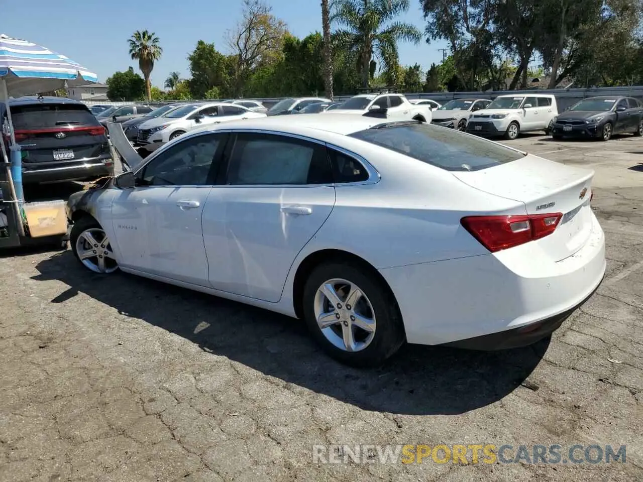2 Photograph of a damaged car 1G1ZC5ST2PF184585 CHEVROLET MALIBU 2023