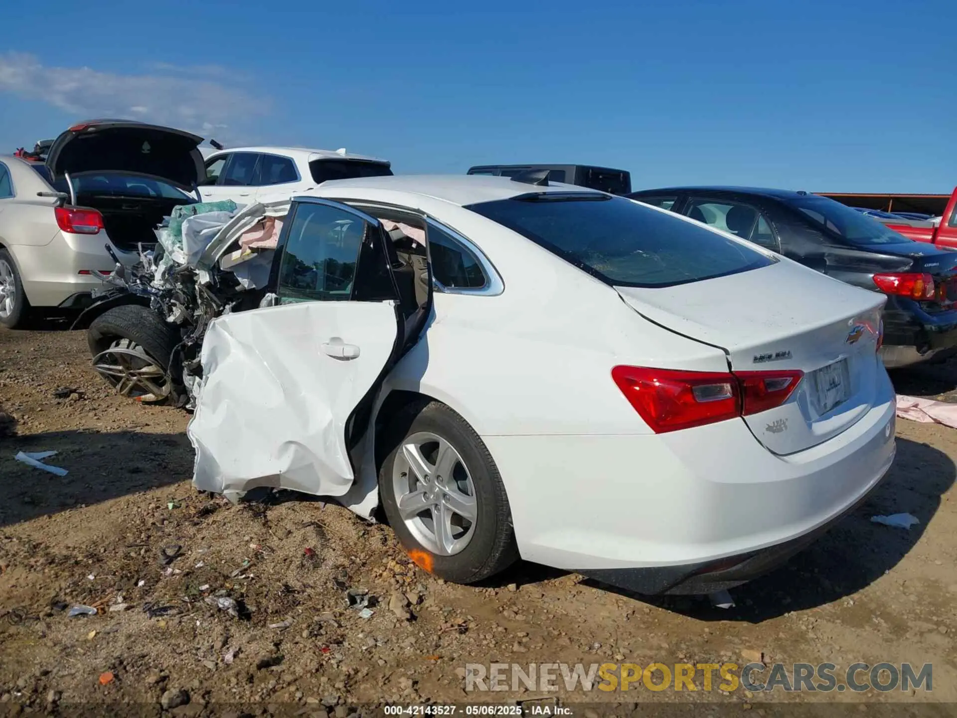 3 Photograph of a damaged car 1G1ZC5ST7PF247342 CHEVROLET MALIBU 2023