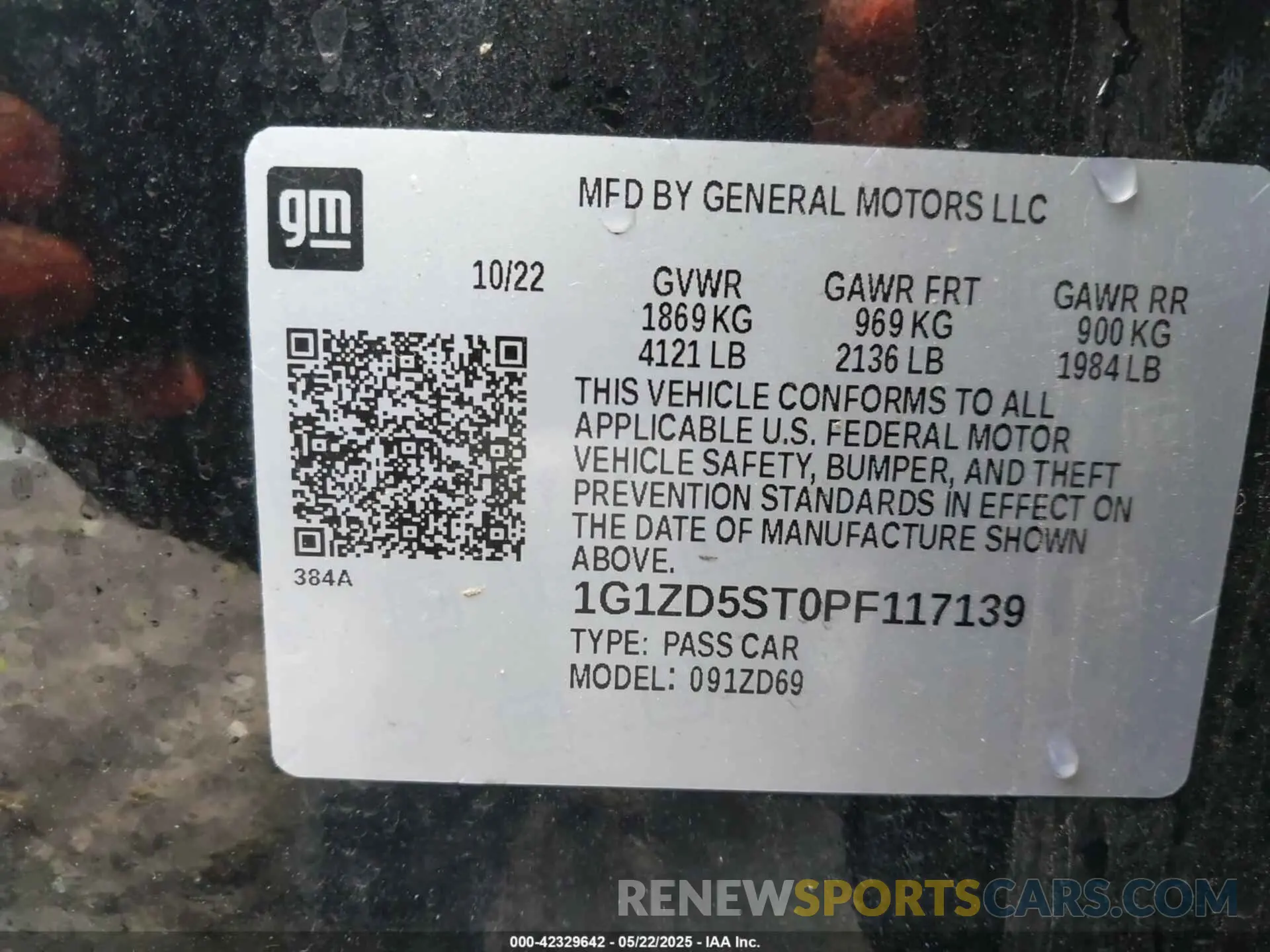9 Photograph of a damaged car 1G1ZD5ST0PF117139 CHEVROLET MALIBU 2023
