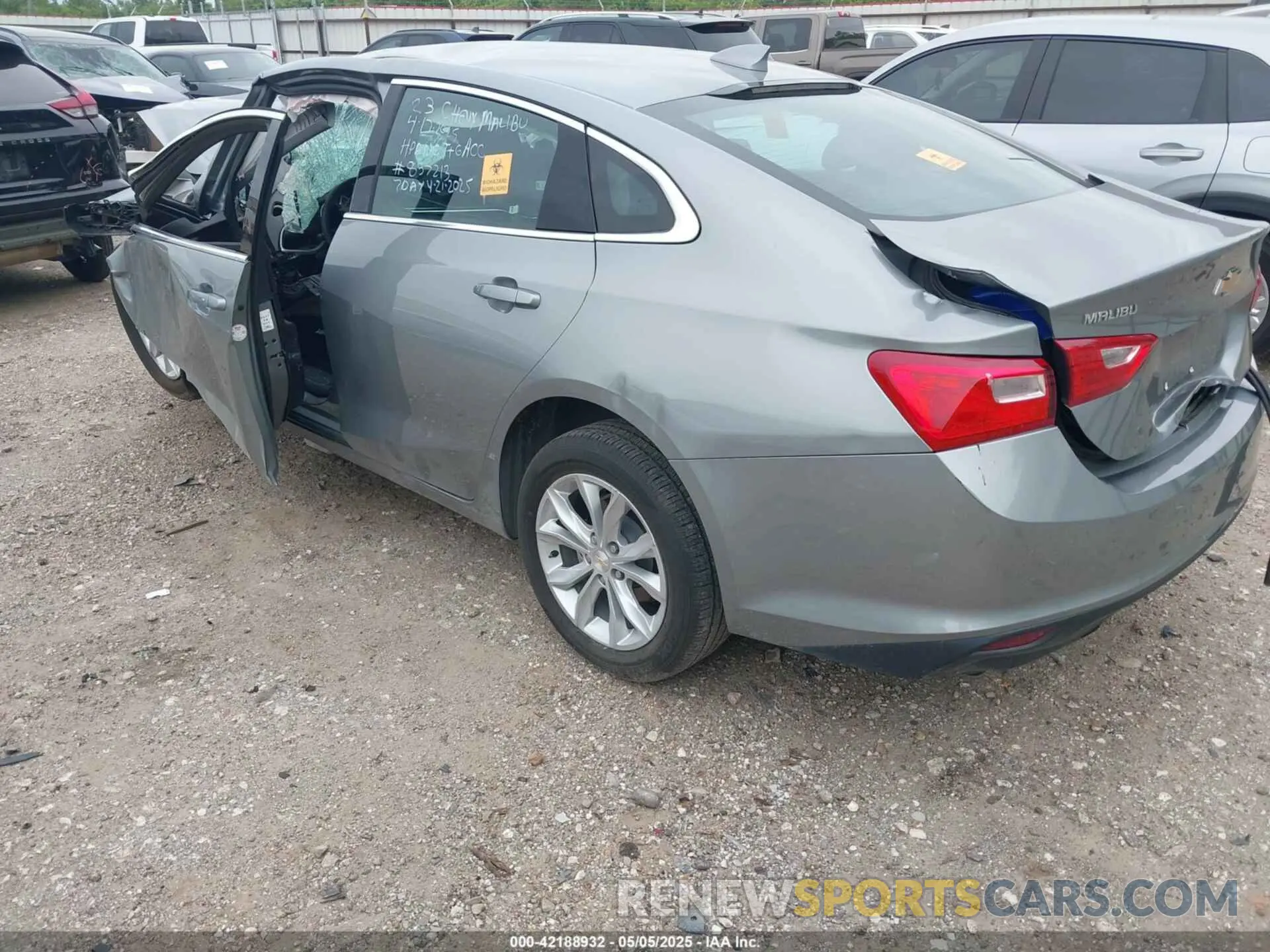 3 Photograph of a damaged car 1G1ZD5ST0PF142641 CHEVROLET MALIBU 2023