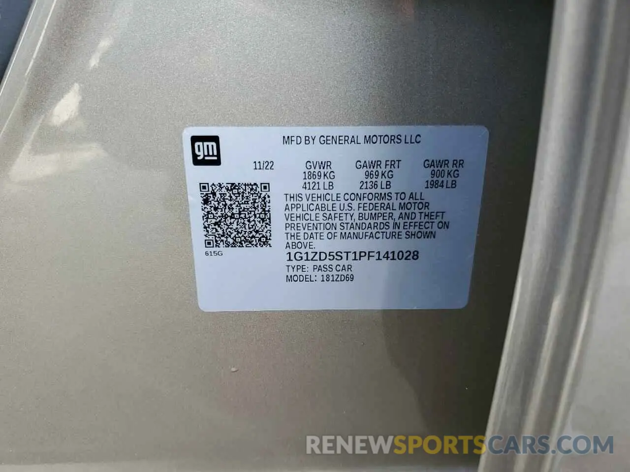 13 Photograph of a damaged car 1G1ZD5ST1PF141028 CHEVROLET MALIBU 2023
