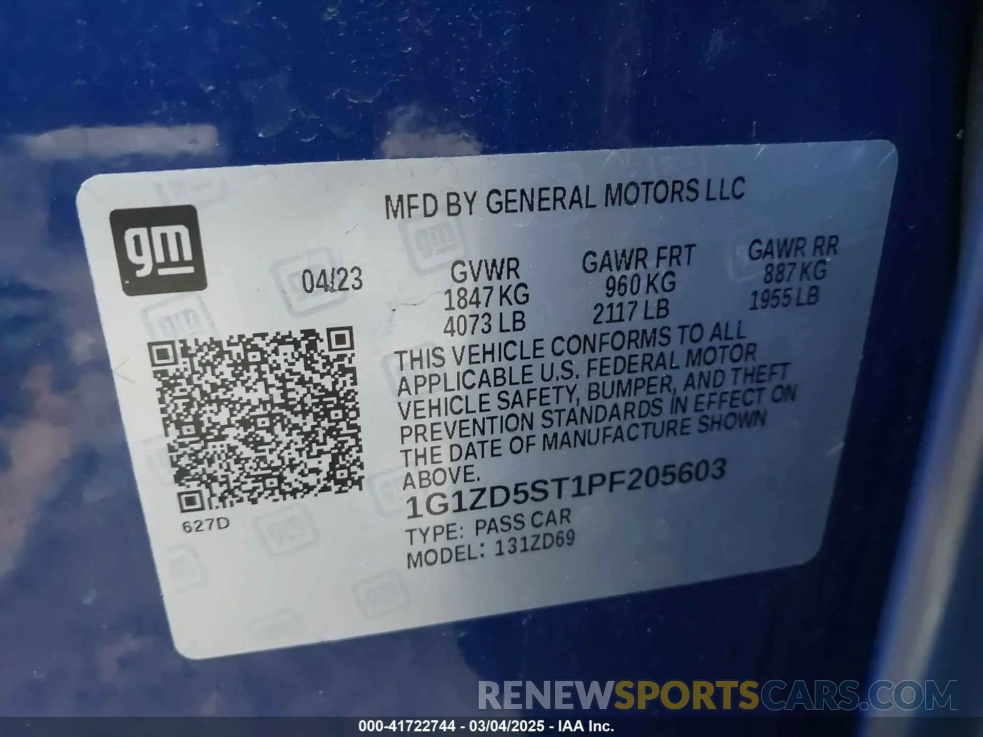 9 Photograph of a damaged car 1G1ZD5ST1PF205603 CHEVROLET MALIBU 2023