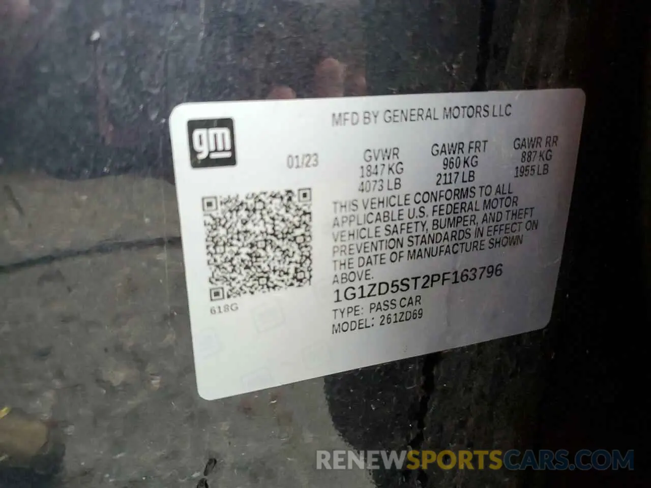 13 Photograph of a damaged car 1G1ZD5ST2PF163796 CHEVROLET MALIBU 2023