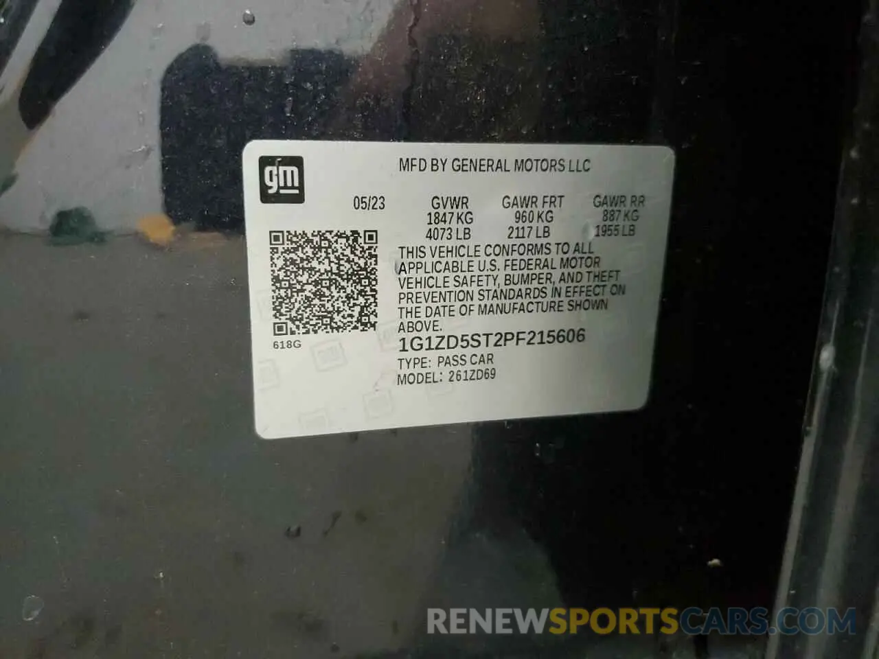 13 Фотография поврежденного автомобиля 1G1ZD5ST2PF215606 CHEVROLET MALIBU 2023