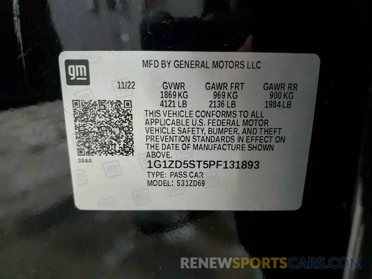 13 Фотография поврежденного автомобиля 1G1ZD5ST5PF131893 CHEVROLET MALIBU 2023