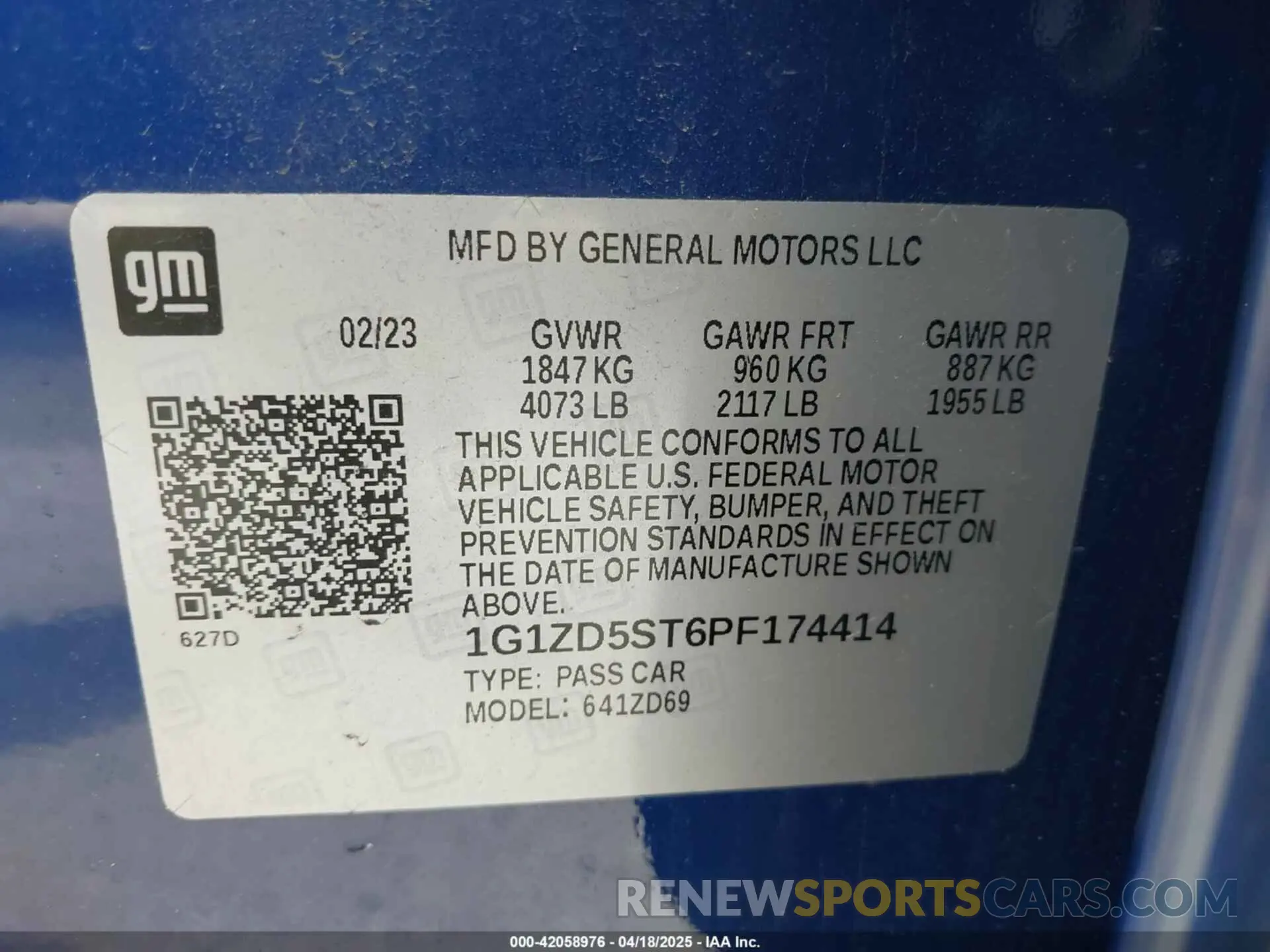 9 Photograph of a damaged car 1G1ZD5ST6PF174414 CHEVROLET MALIBU 2023