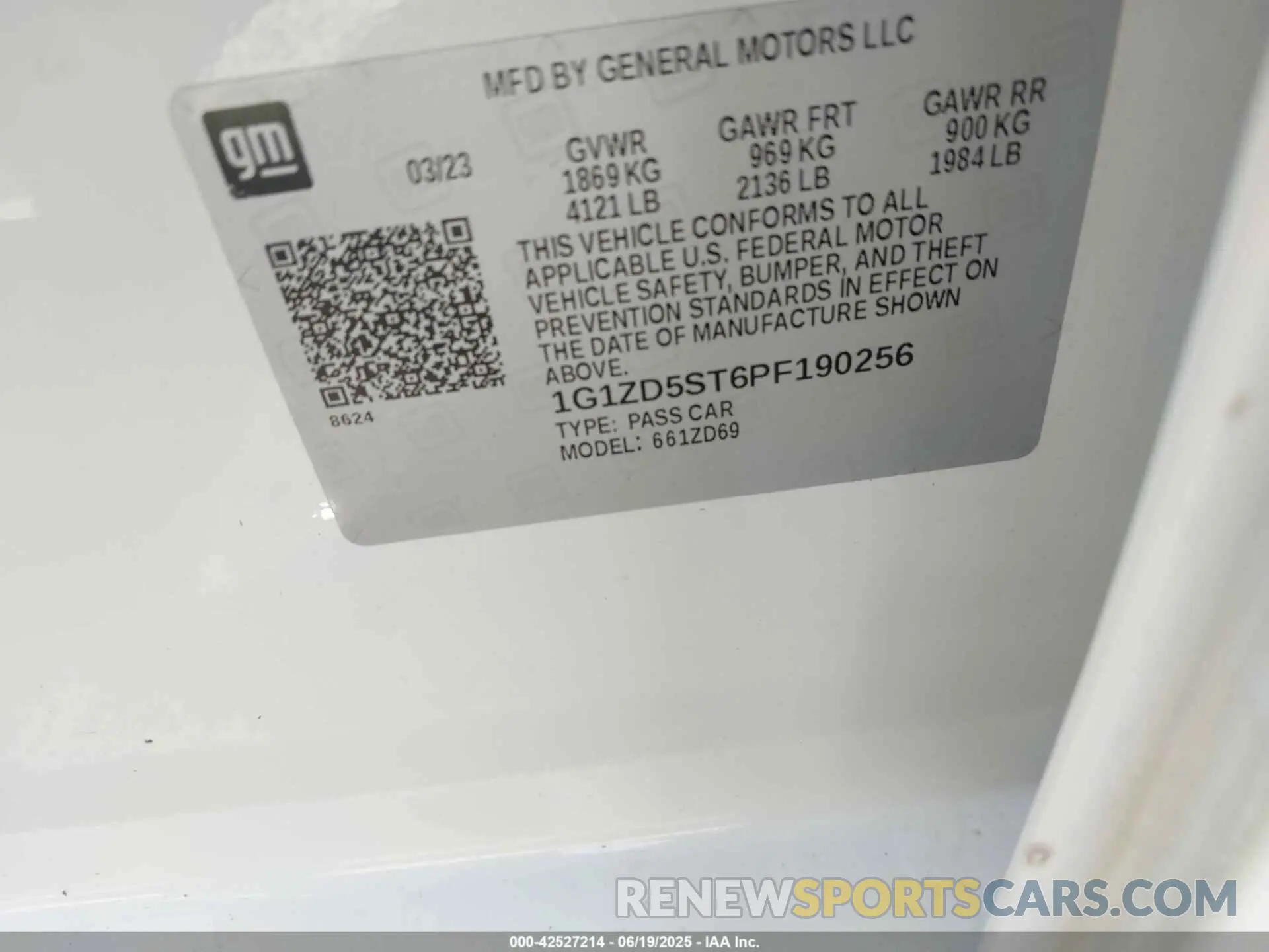 9 Фотография поврежденного автомобиля 1G1ZD5ST6PF190256 CHEVROLET MALIBU 2023