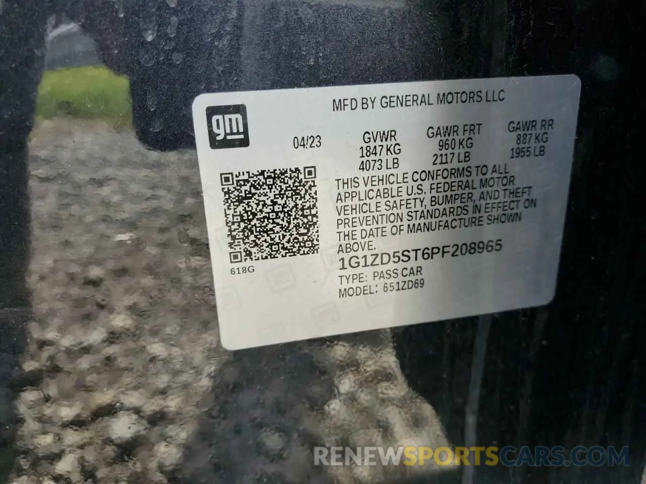 12 Фотография поврежденного автомобиля 1G1ZD5ST6PF208965 CHEVROLET MALIBU 2023
