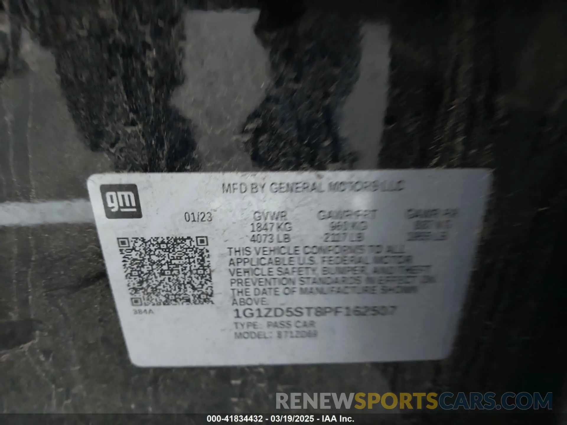 9 Photograph of a damaged car 1G1ZD5ST8PF162507 CHEVROLET MALIBU 2023