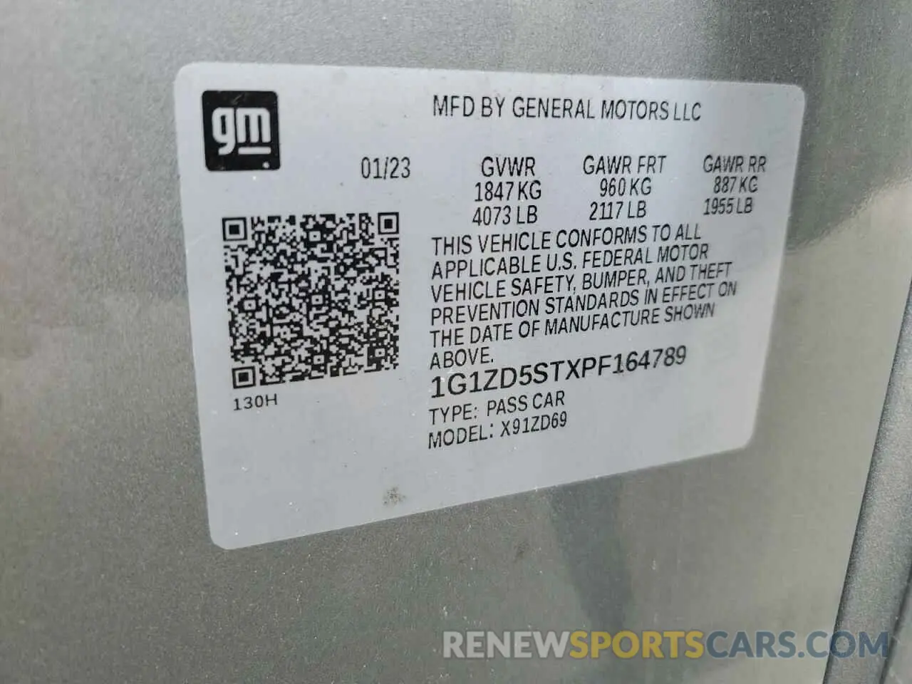 13 Фотография поврежденного автомобиля 1G1ZD5STXPF164789 CHEVROLET MALIBU 2023