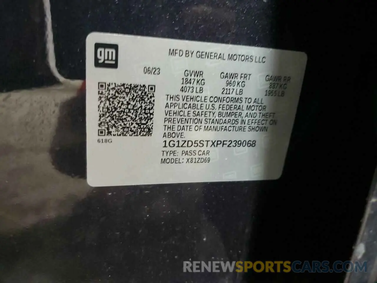 13 Photograph of a damaged car 1G1ZD5STXPF239068 CHEVROLET MALIBU 2023