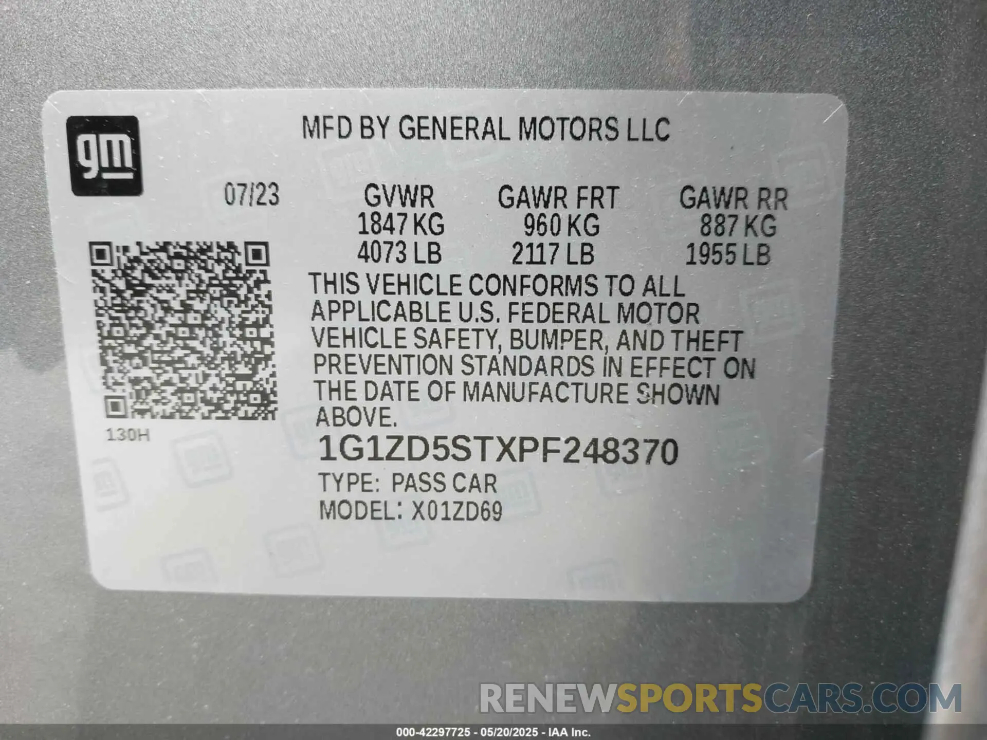 9 Photograph of a damaged car 1G1ZD5STXPF248370 CHEVROLET MALIBU 2023