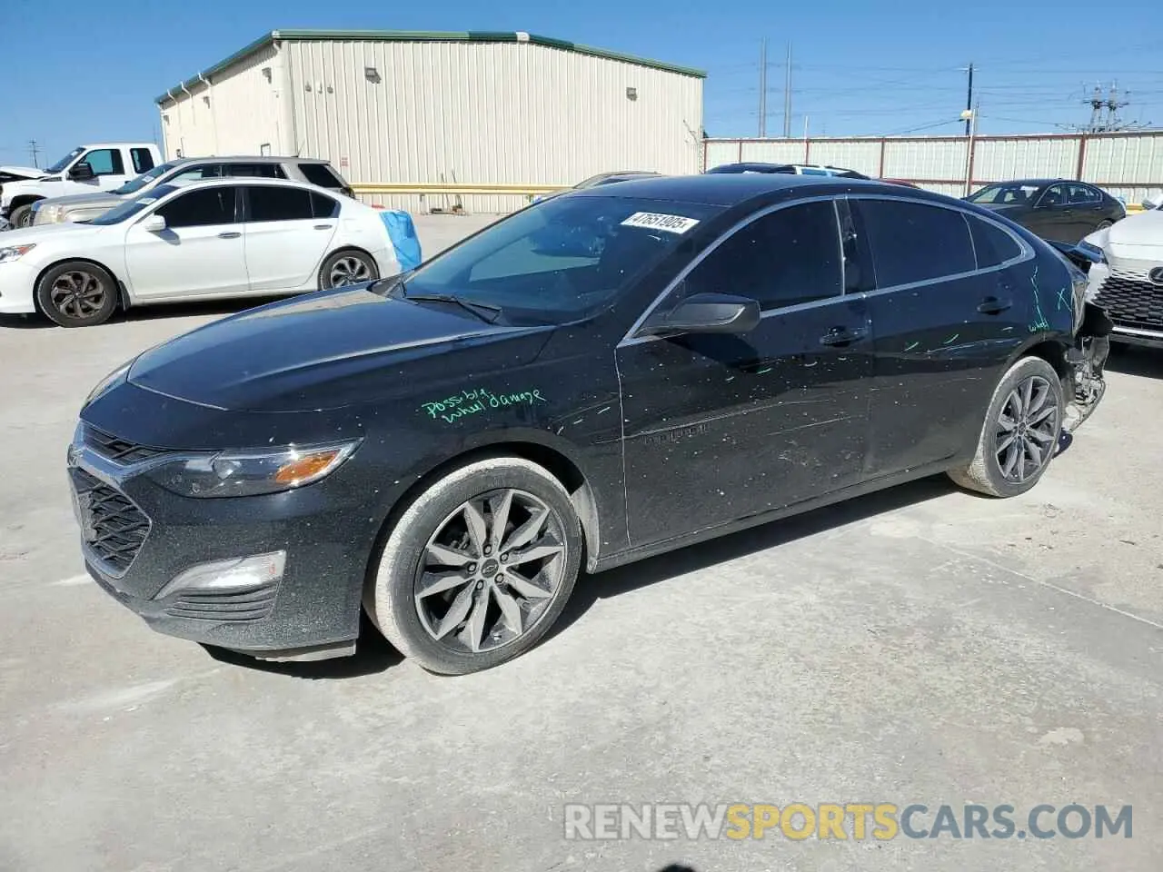 1 Photograph of a damaged car 1G1ZG5ST2PF129073 CHEVROLET MALIBU 2023