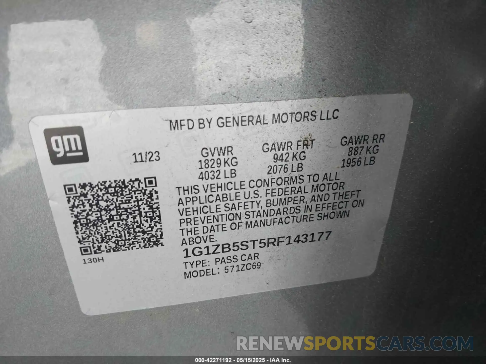 9 Photograph of a damaged car 1G1ZB5ST5RF143177 CHEVROLET MALIBU 2024