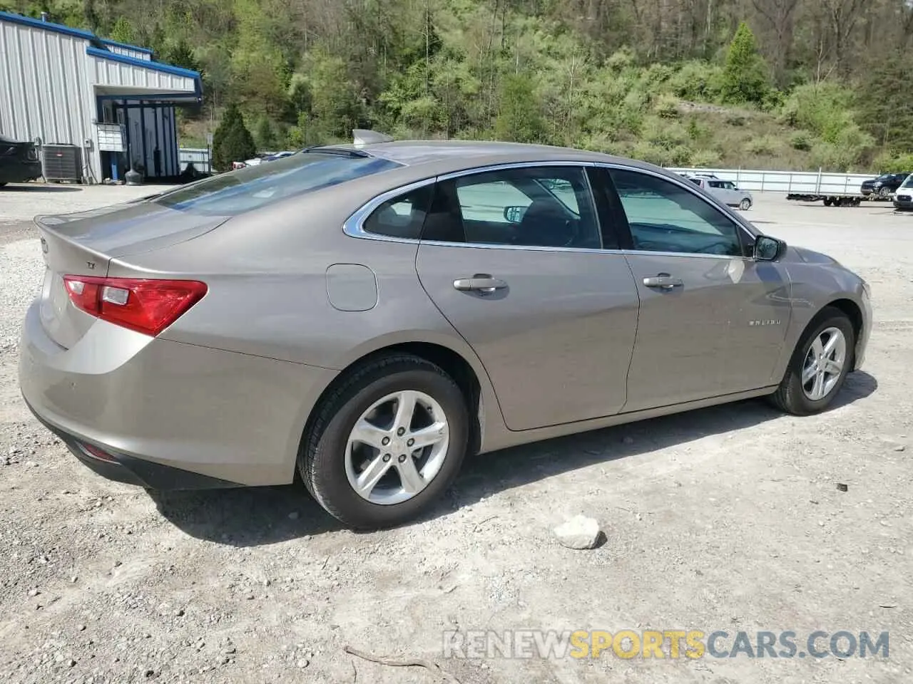 3 Photograph of a damaged car 1G1ZD5ST3RF172364 CHEVROLET MALIBU 2024