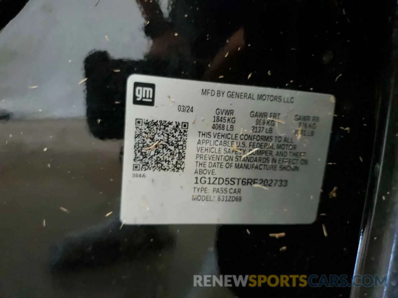 12 Фотография поврежденного автомобиля 1G1ZD5ST6RF202733 CHEVROLET MALIBU 2024