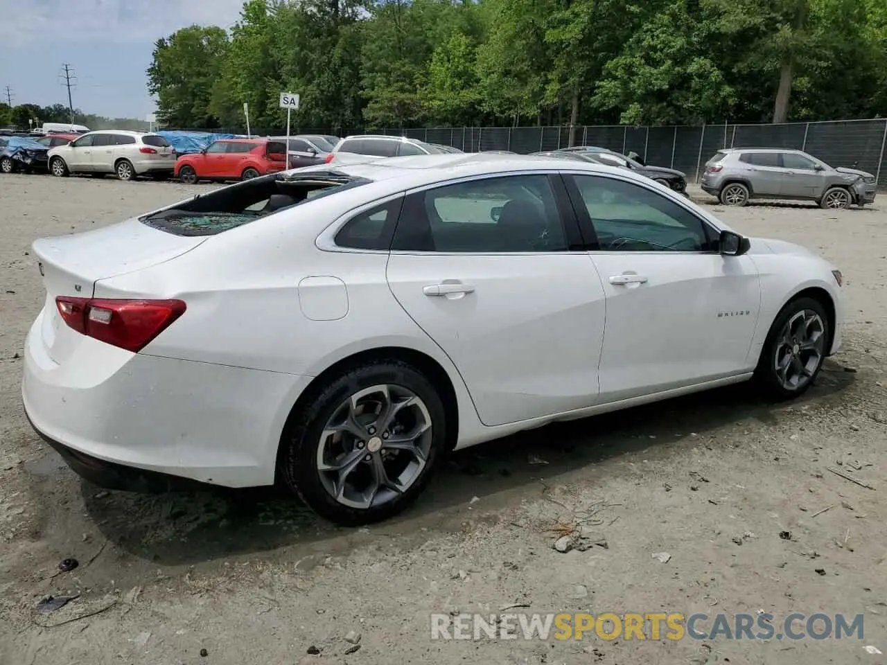 3 Photograph of a damaged car 1G1ZD5ST8RF203320 CHEVROLET MALIBU 2024