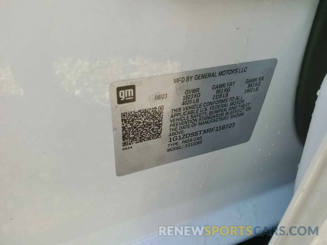 13 Photograph of a damaged car 1G1ZD5STXRF118723 CHEVROLET MALIBU 2024