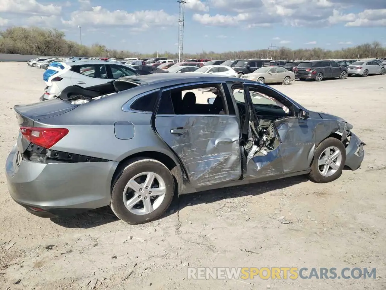 3 Photograph of a damaged car 1G1ZB5ST4SF117255 CHEVROLET MALIBU 2025