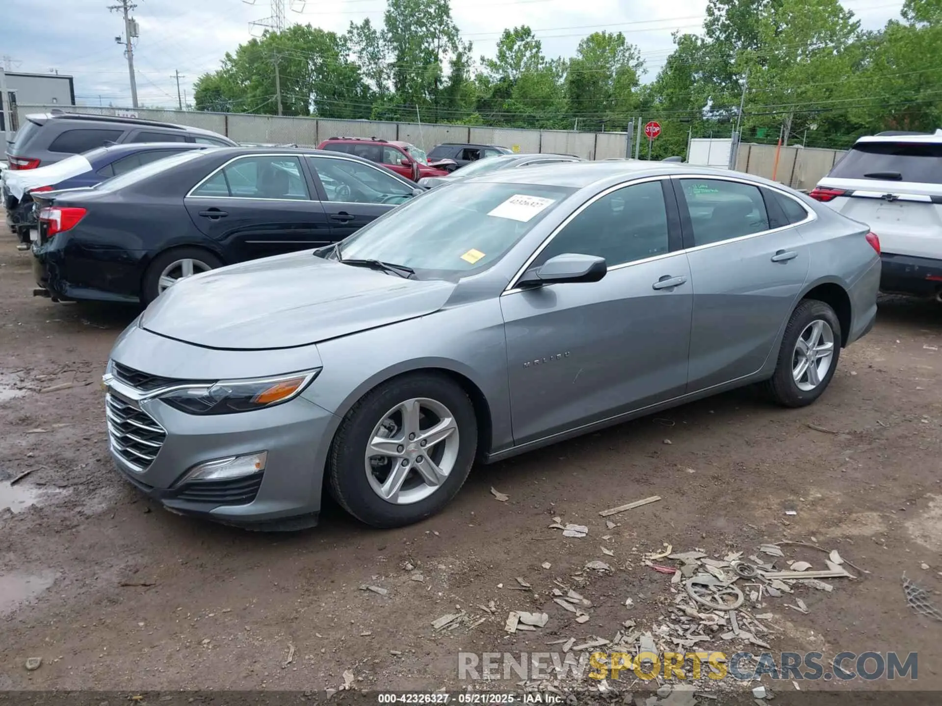 2 Photograph of a damaged car 1G1ZB5ST5SF101890 CHEVROLET MALIBU 2025