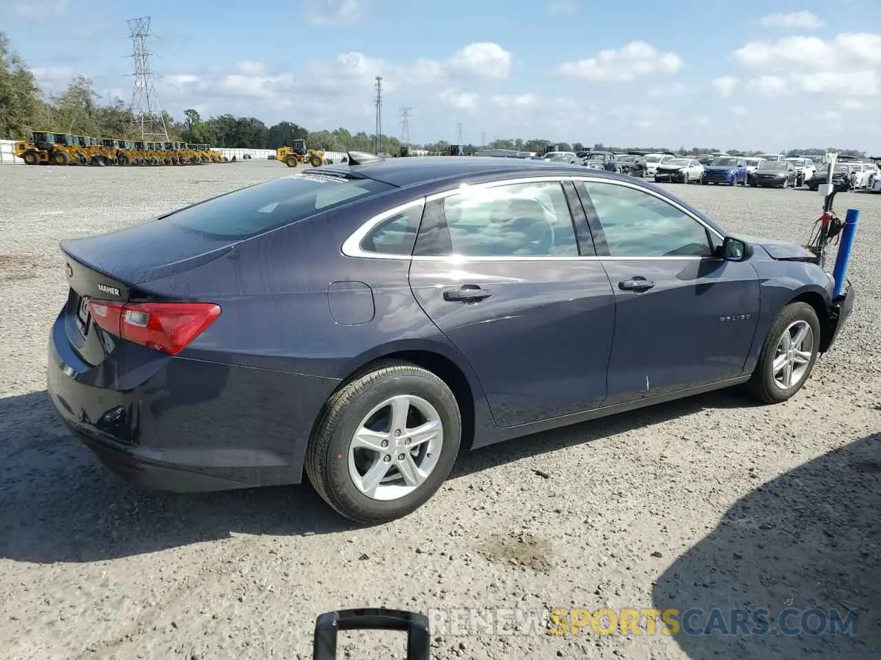 3 Photograph of a damaged car 1G1ZB5ST8SF109708 CHEVROLET MALIBU 2025