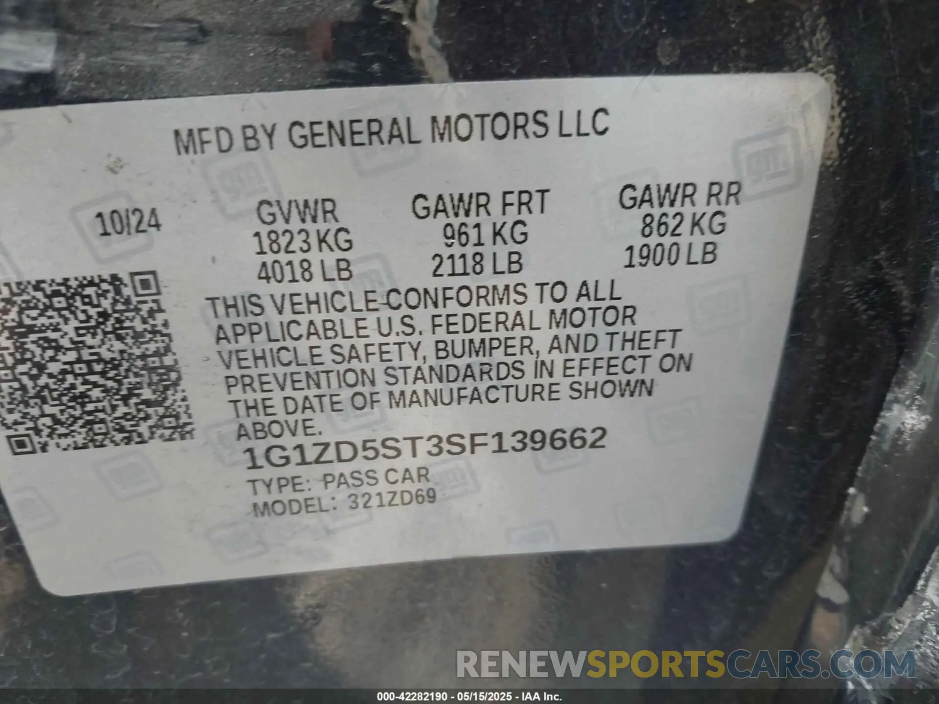 9 Фотография поврежденного автомобиля 1G1ZD5ST3SF139662 CHEVROLET MALIBU 2025