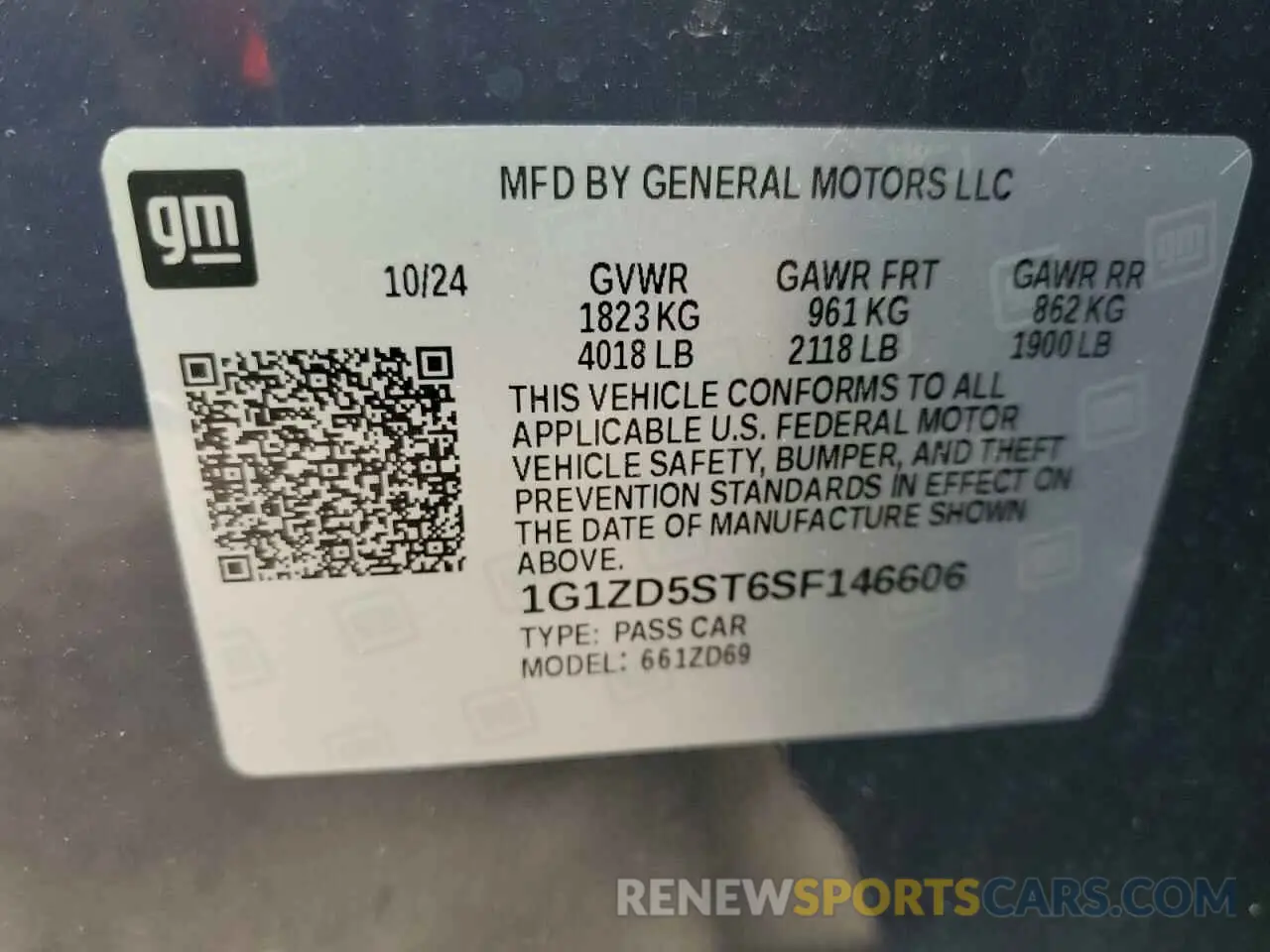 12 Фотография поврежденного автомобиля 1G1ZD5ST6SF146606 CHEVROLET MALIBU 2025