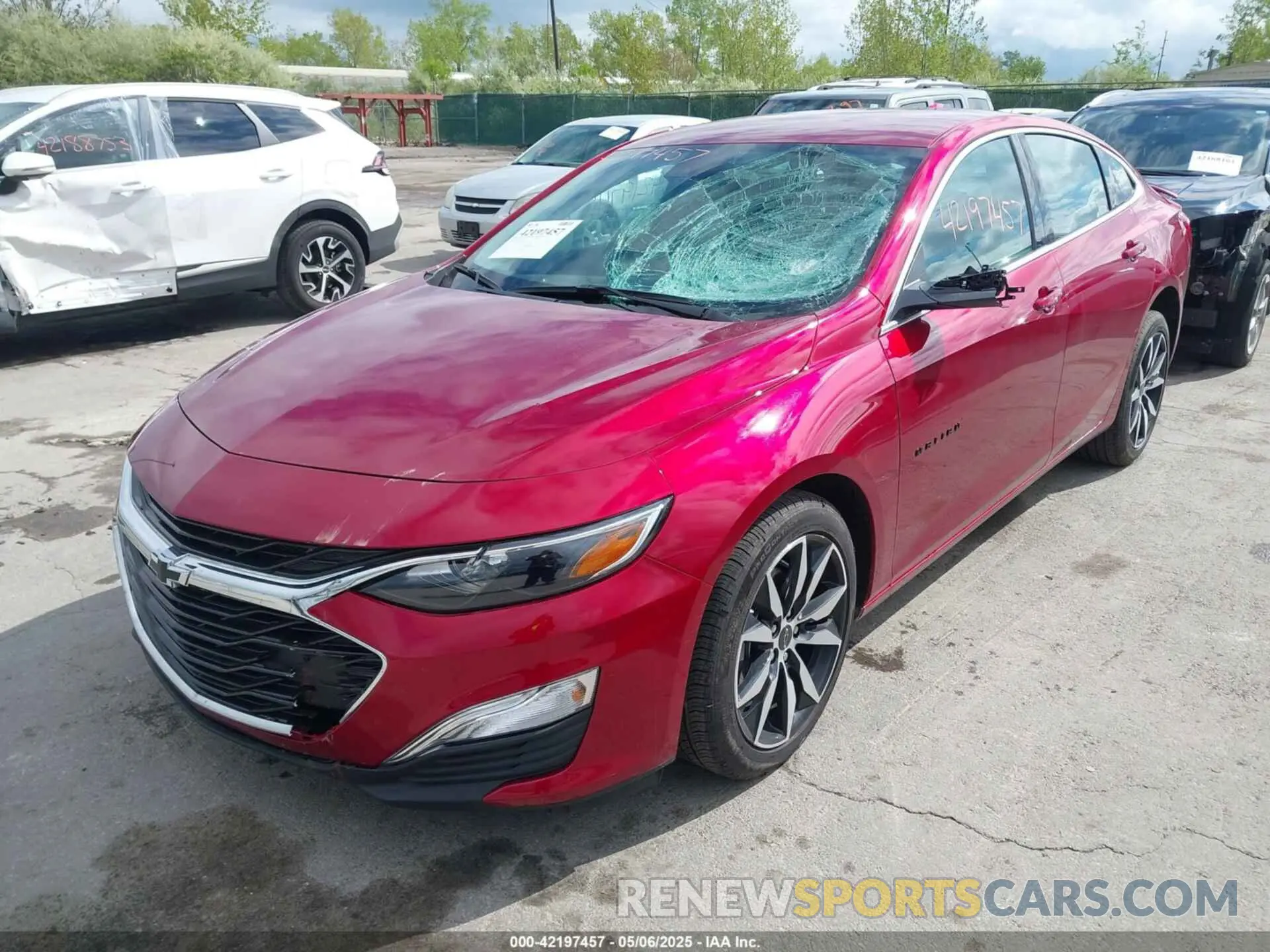 2 Photograph of a damaged car 1G1ZG5ST2SF150806 CHEVROLET MALIBU 2025