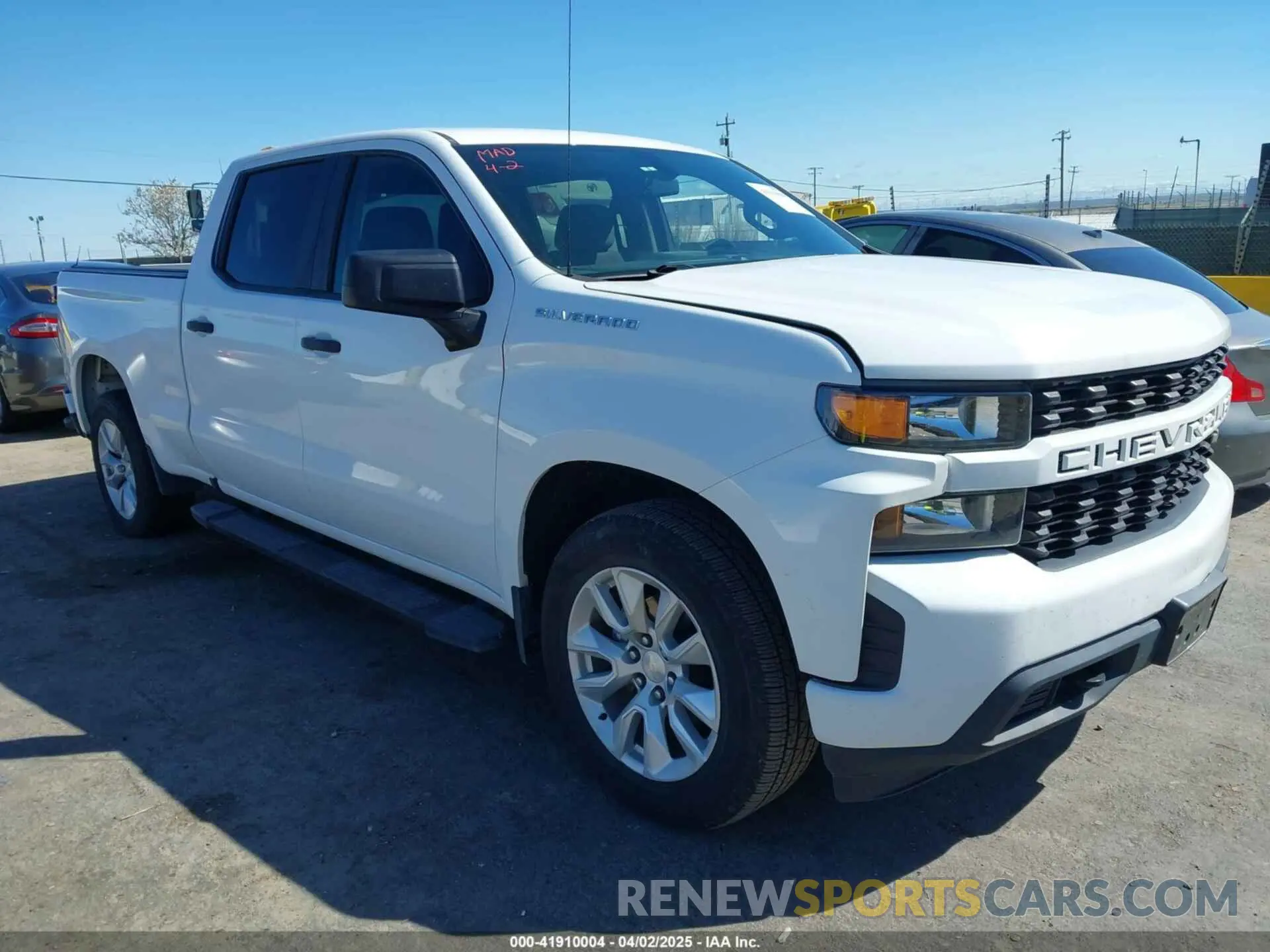 1 Photograph of a damaged car 1GCPWBEF2KZ349181 CHEVROLET SILVERADO 1500 2019