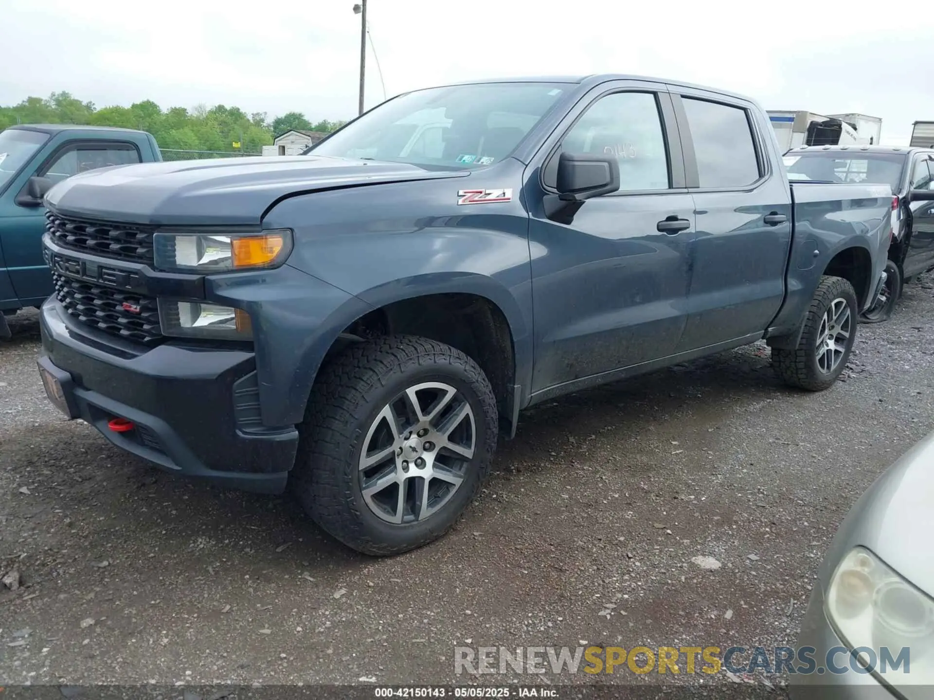 2 Photograph of a damaged car 1GCPYCEF7KZ373217 CHEVROLET SILVERADO 1500 2019
