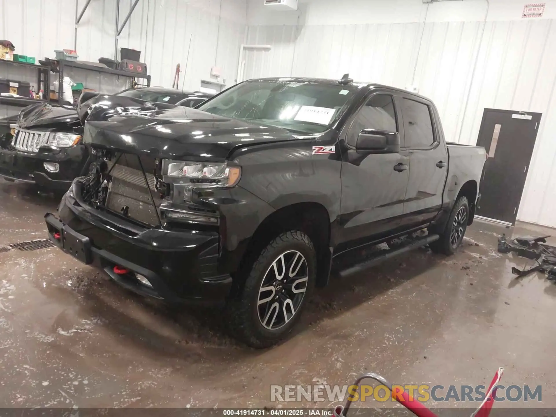 2 Photograph of a damaged car 1GCPYFED8KZ377552 CHEVROLET SILVERADO 1500 2019