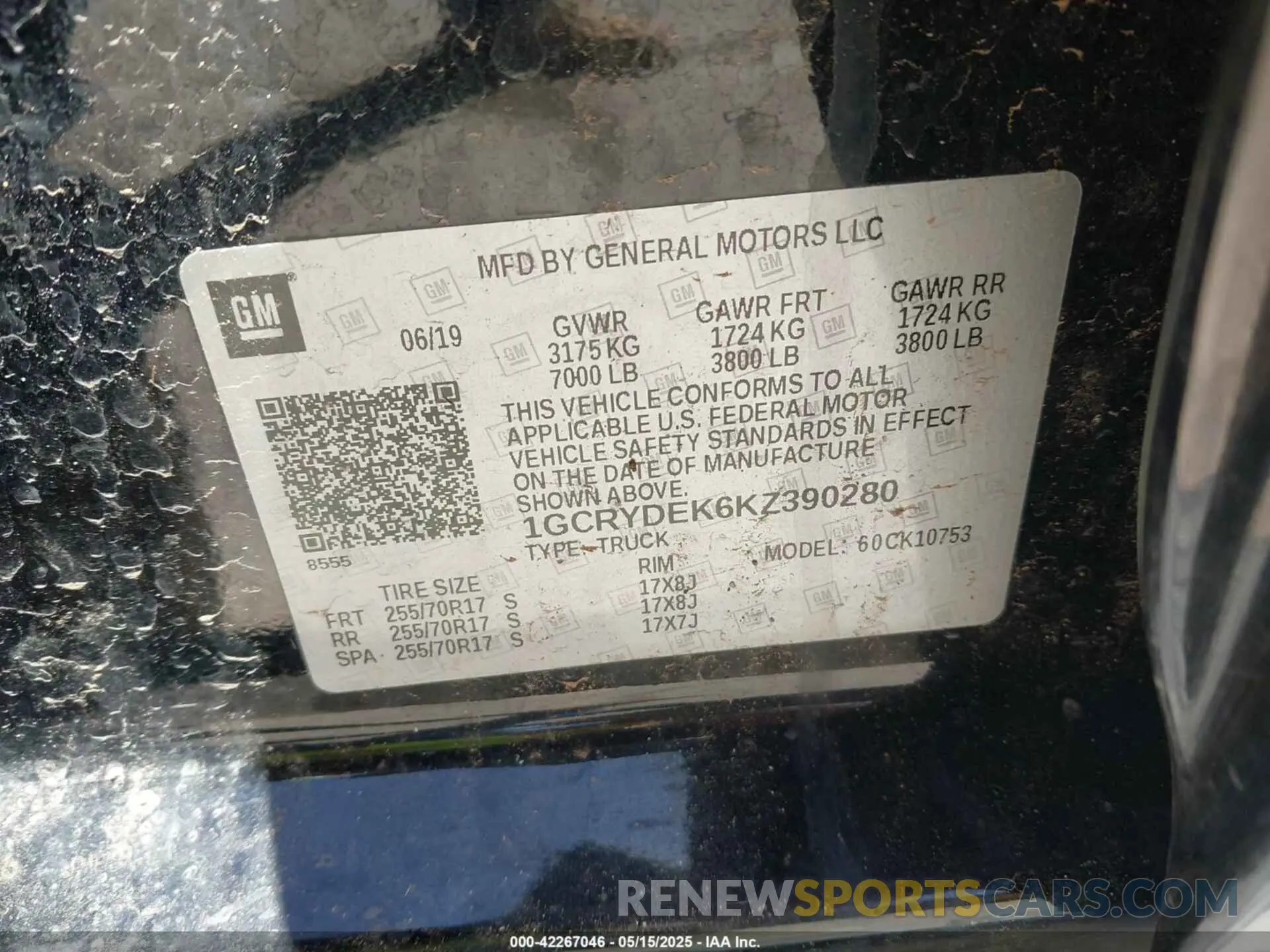 9 Photograph of a damaged car 1GCRYDEK6KZ390280 CHEVROLET SILVERADO 1500 2019