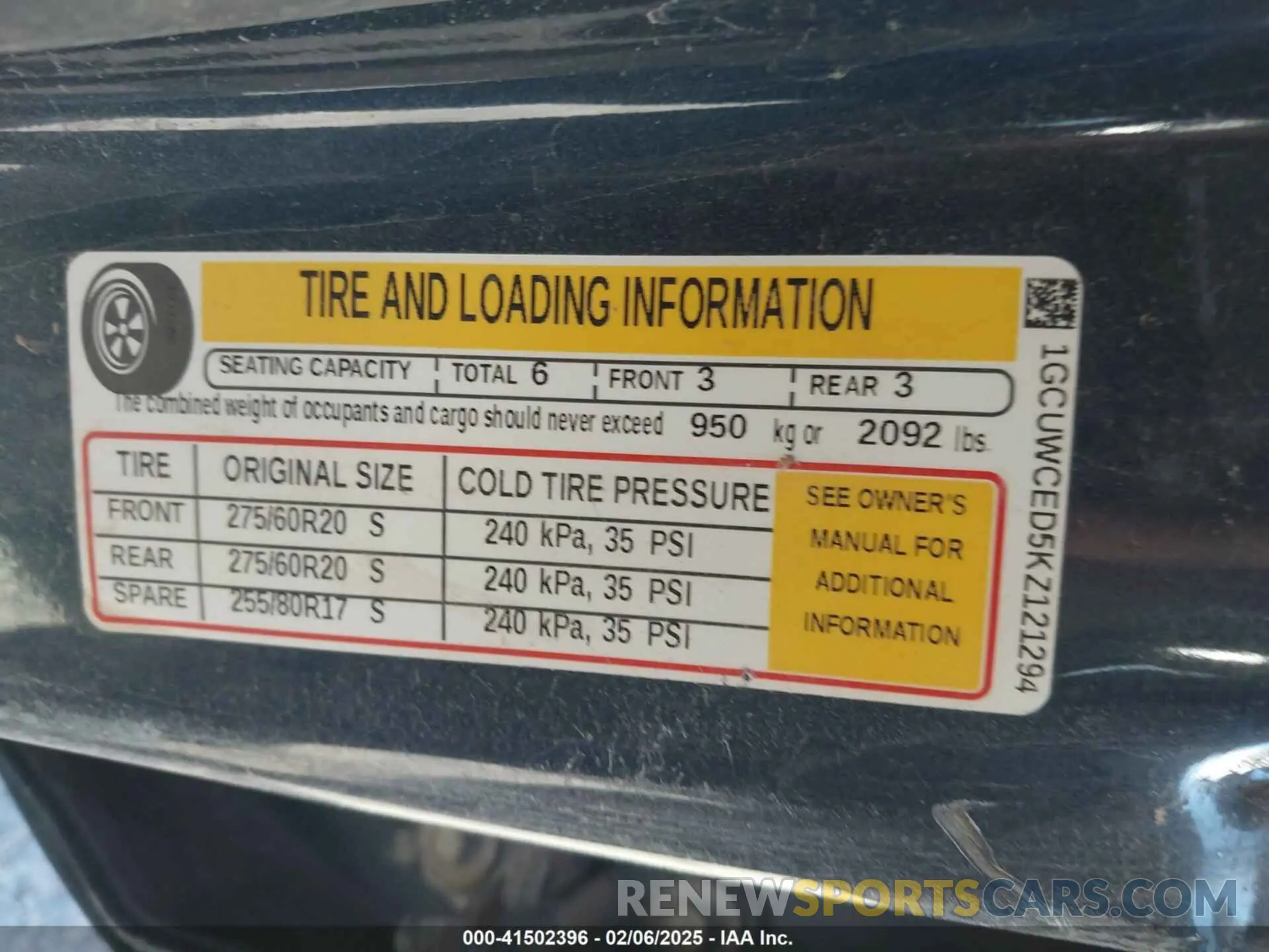 9 Photograph of a damaged car 1GCUWCED5KZ121294 CHEVROLET SILVERADO 1500 2019