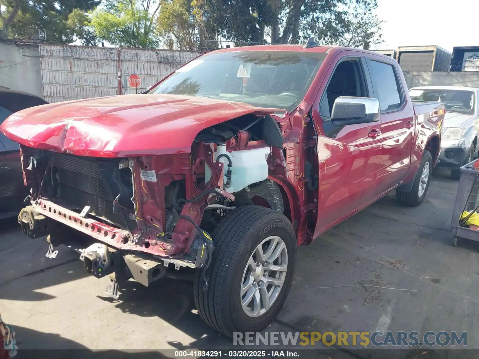 2 Photograph of a damaged car 1GCUWCED9KZ101047 CHEVROLET SILVERADO 1500 2019