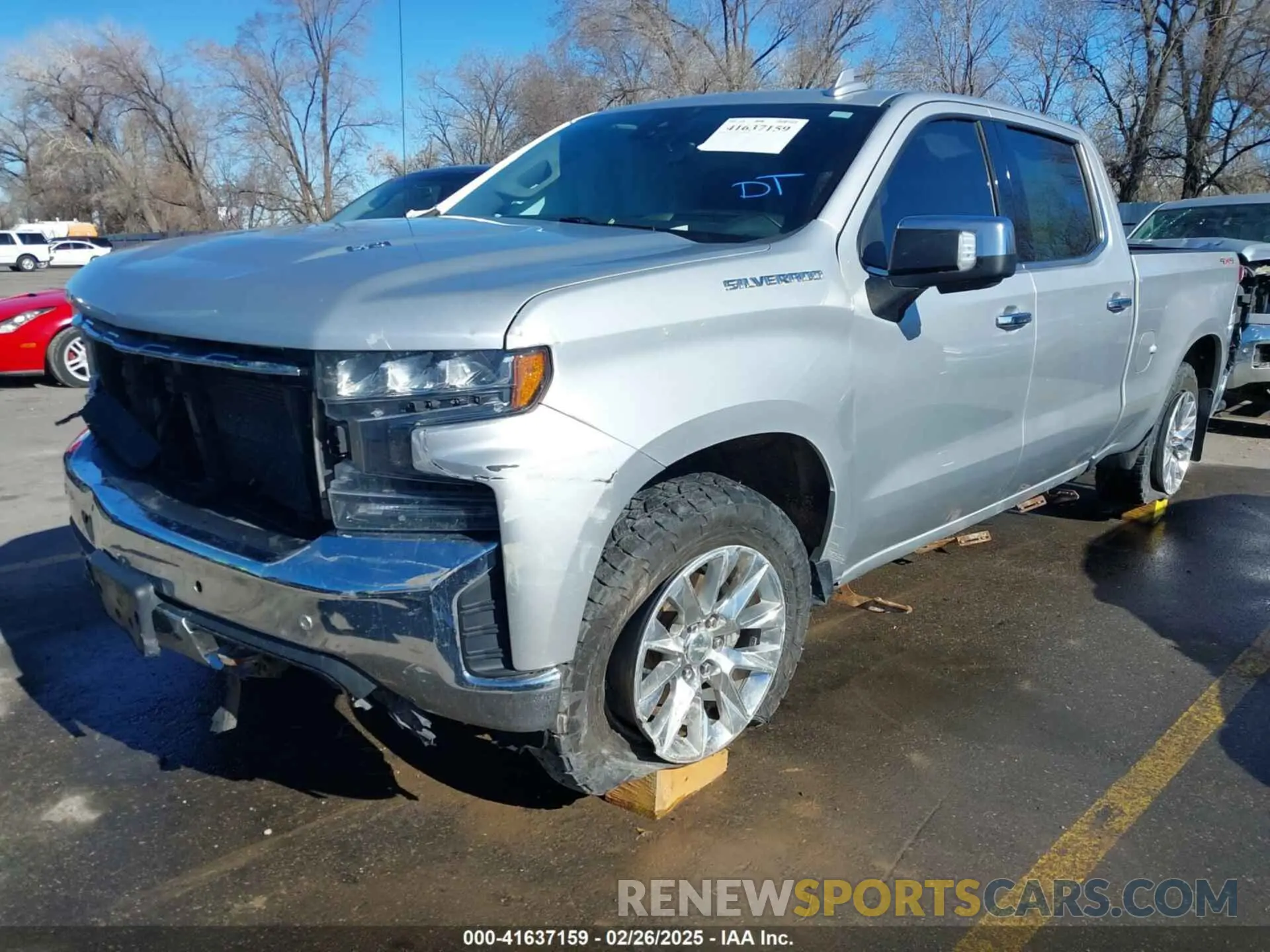 2 Photograph of a damaged car 1GCUYGELXKZ260586 CHEVROLET SILVERADO 1500 2019
