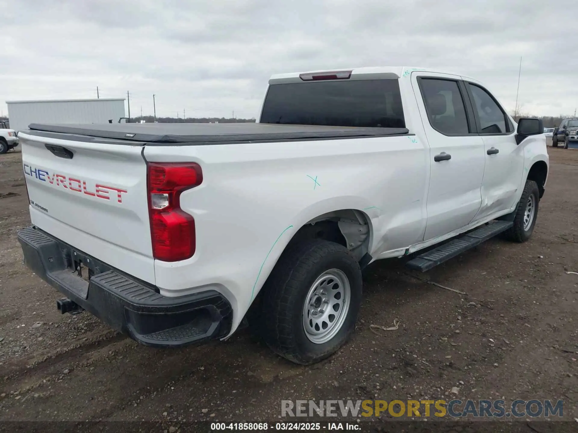 4 Photograph of a damaged car 1GCPWAEH8LZ282549 CHEVROLET SILVERADO 1500 2020