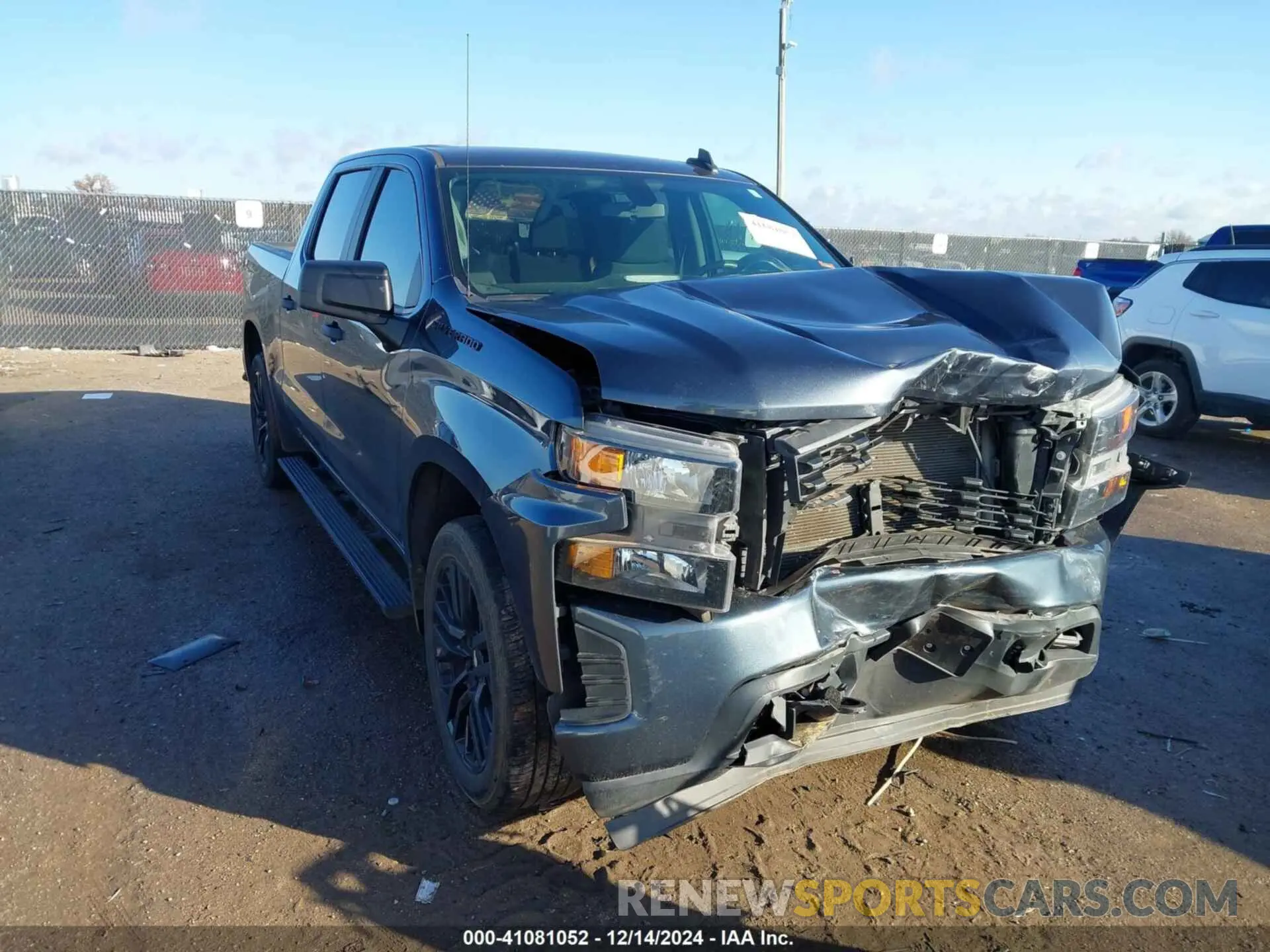 1 Photograph of a damaged car 1GCPWBEH4LZ351887 CHEVROLET SILVERADO 1500 2020