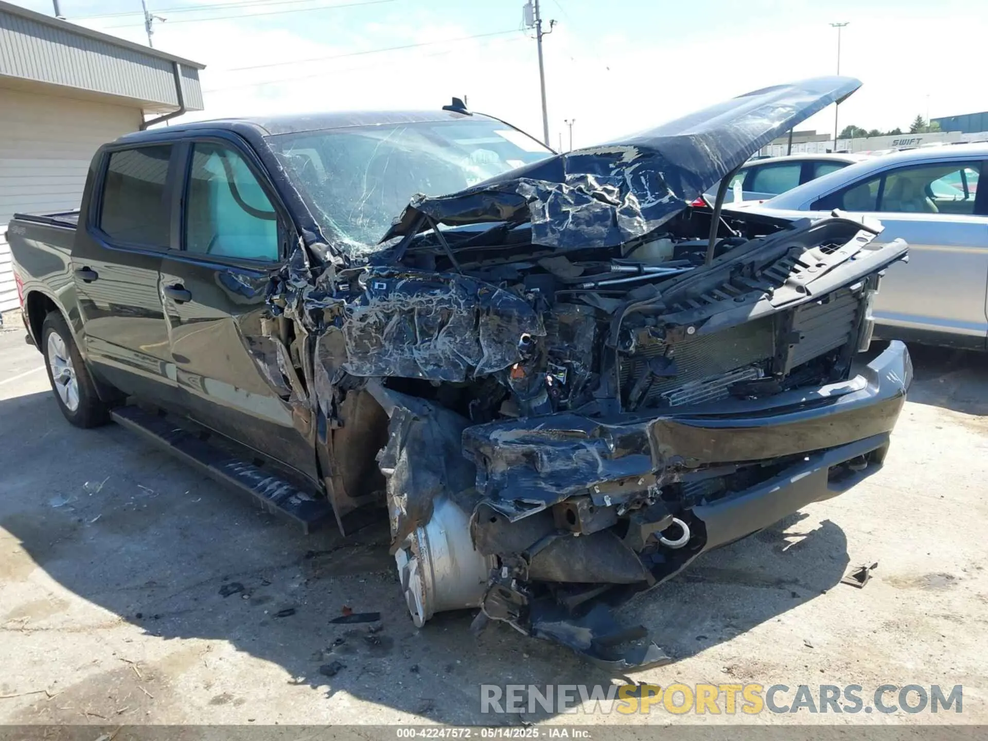 1 Photograph of a damaged car 1GCPYBEK3LZ360005 CHEVROLET SILVERADO 1500 2020