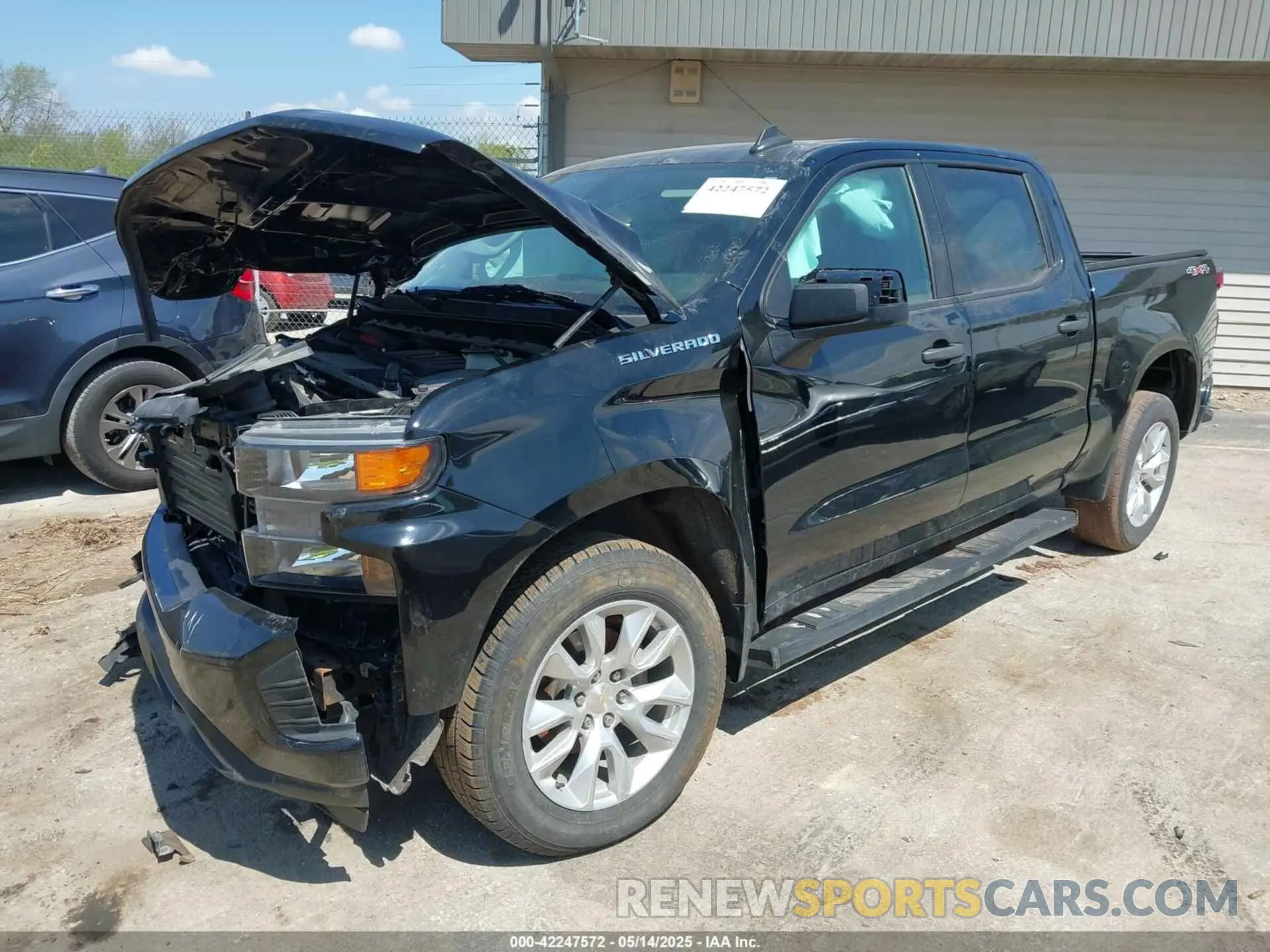2 Photograph of a damaged car 1GCPYBEK3LZ360005 CHEVROLET SILVERADO 1500 2020