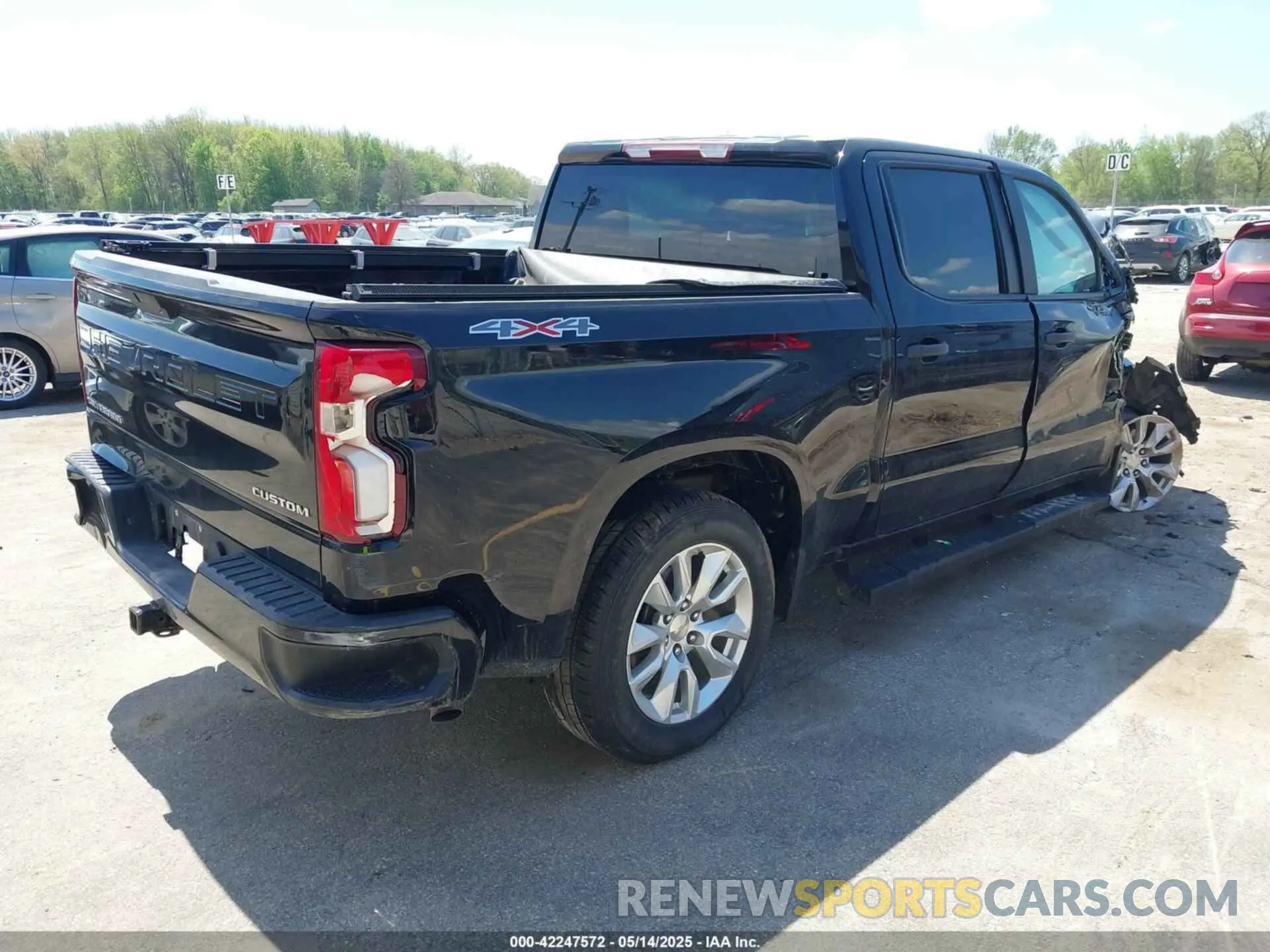 4 Photograph of a damaged car 1GCPYBEK3LZ360005 CHEVROLET SILVERADO 1500 2020